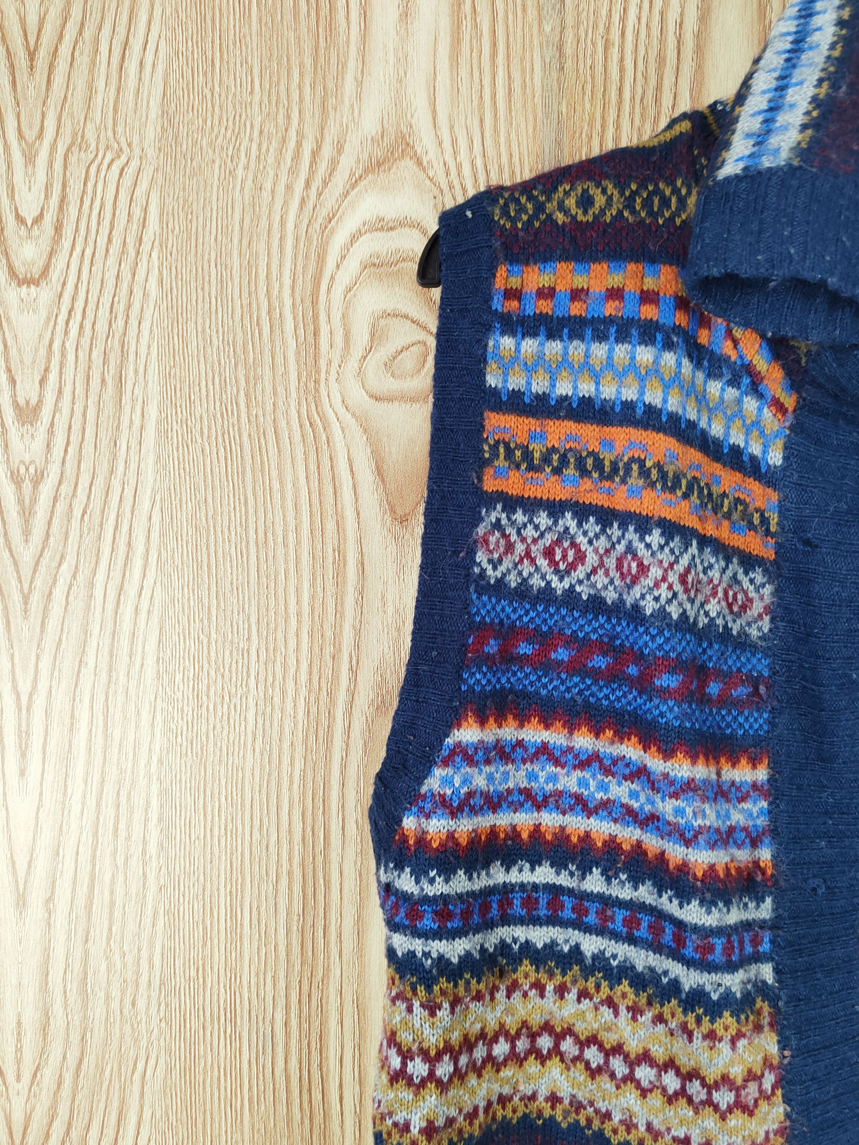 Japanese Brand Japan Blue Hoodie Knitwear Sleeveless Cardigan #W727 Size S / US 4 / IT 40 - 5 Thumbnail