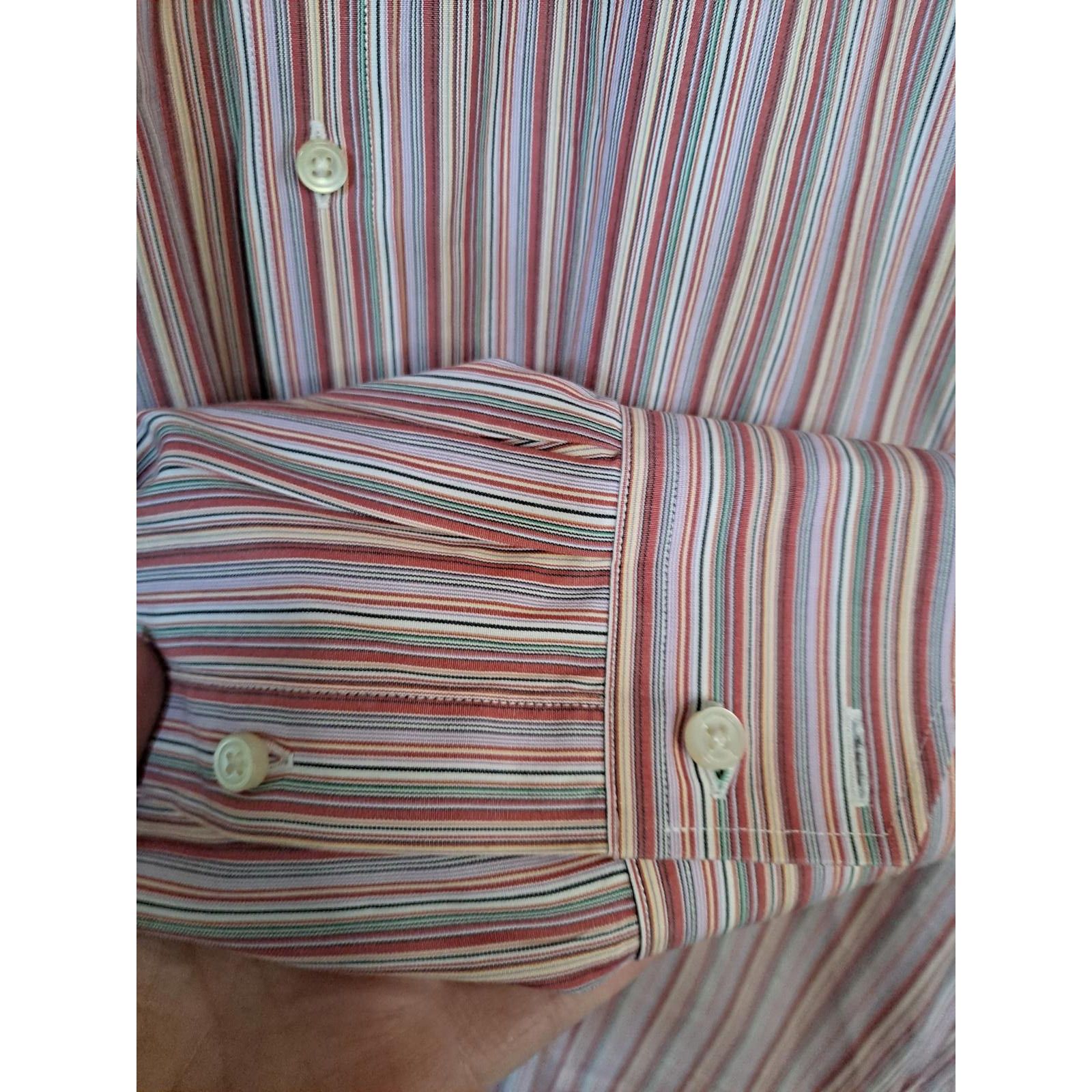 Tailorbyrd TailorByrd Colorful Striped Button Up Shirt Size Large Size US L / EU 52-54 / 3 - 4 Thumbnail