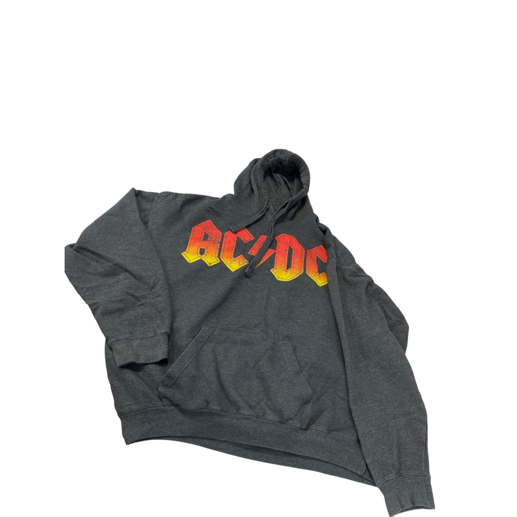 AC/DC AC/DC Mens Gray Hoodie Sweatshirt red yellow logo size 2XL S Size US XXL / EU 58 / 5 - 8 Thumbnail