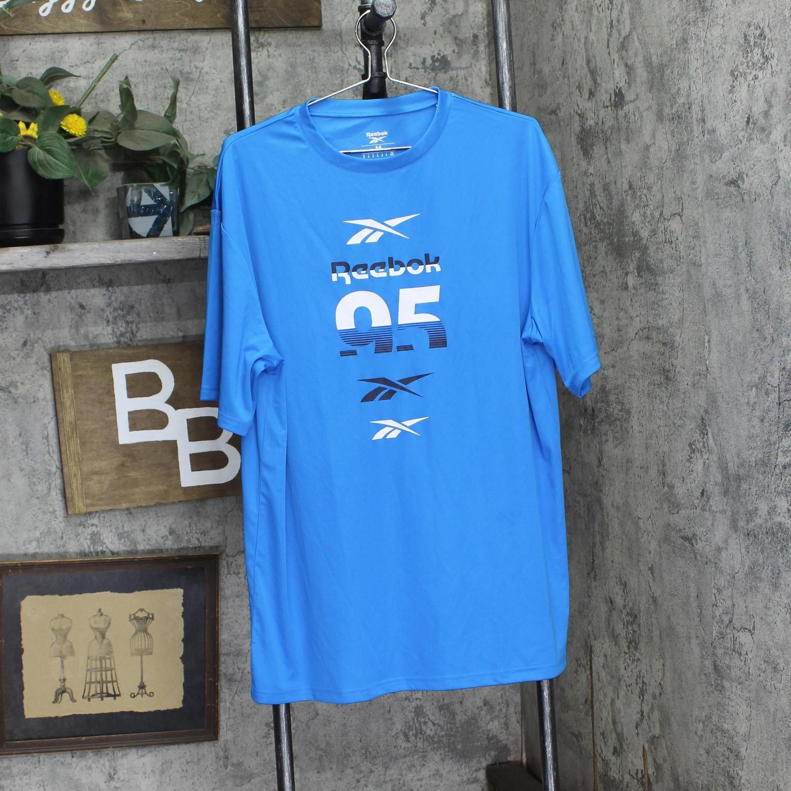 Reebok Reebok Mens 95 Athletic Short Sleeve T-shirt Blue M Size US M / EU 48-50 / 2 - 1 Thumbnail