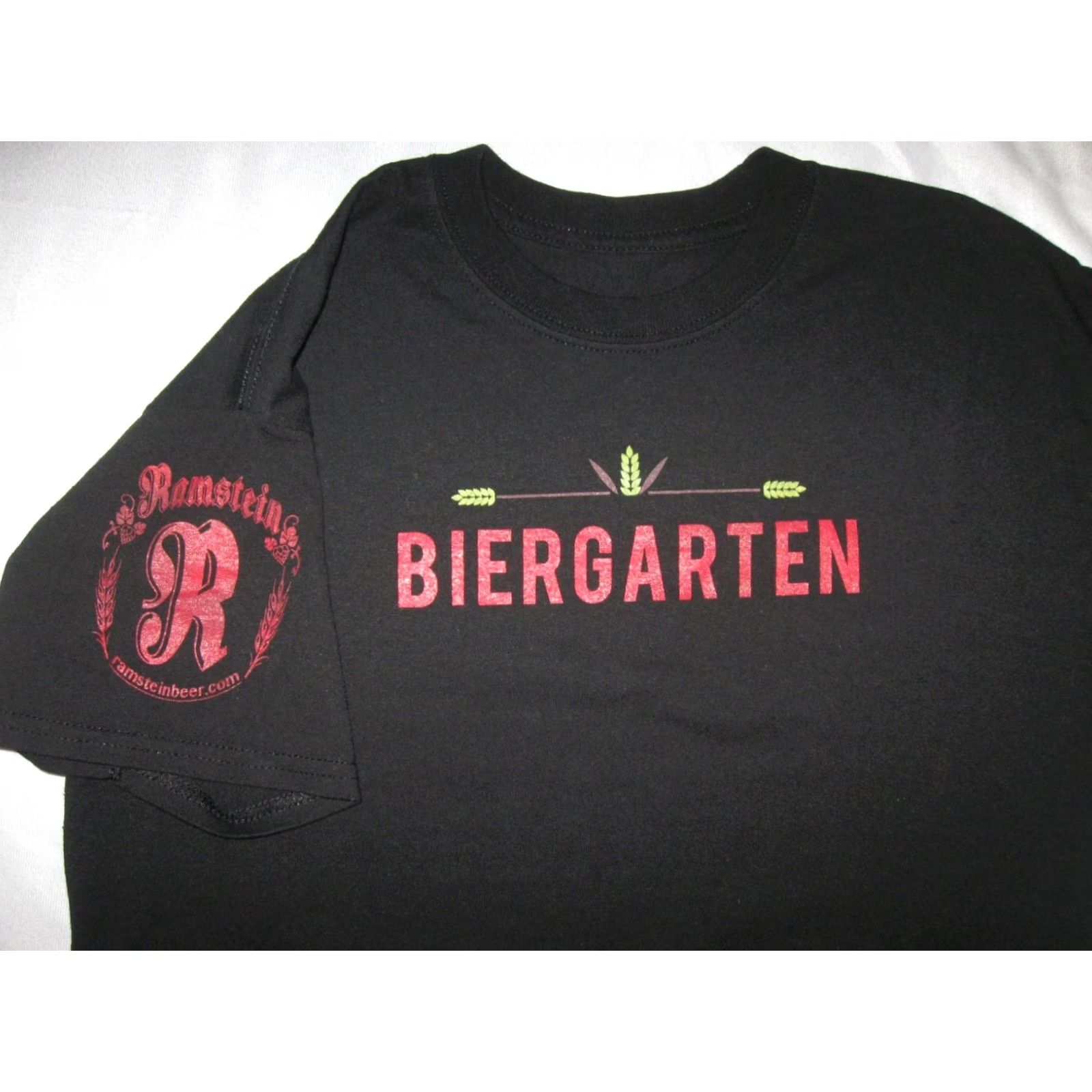 Vintage RAMSTEIN BEER Biergarten t shirt Men's Adult Medium Brewing GERMAN LAGERS Size US M / EU 48-50 / 2 - 3 Thumbnail