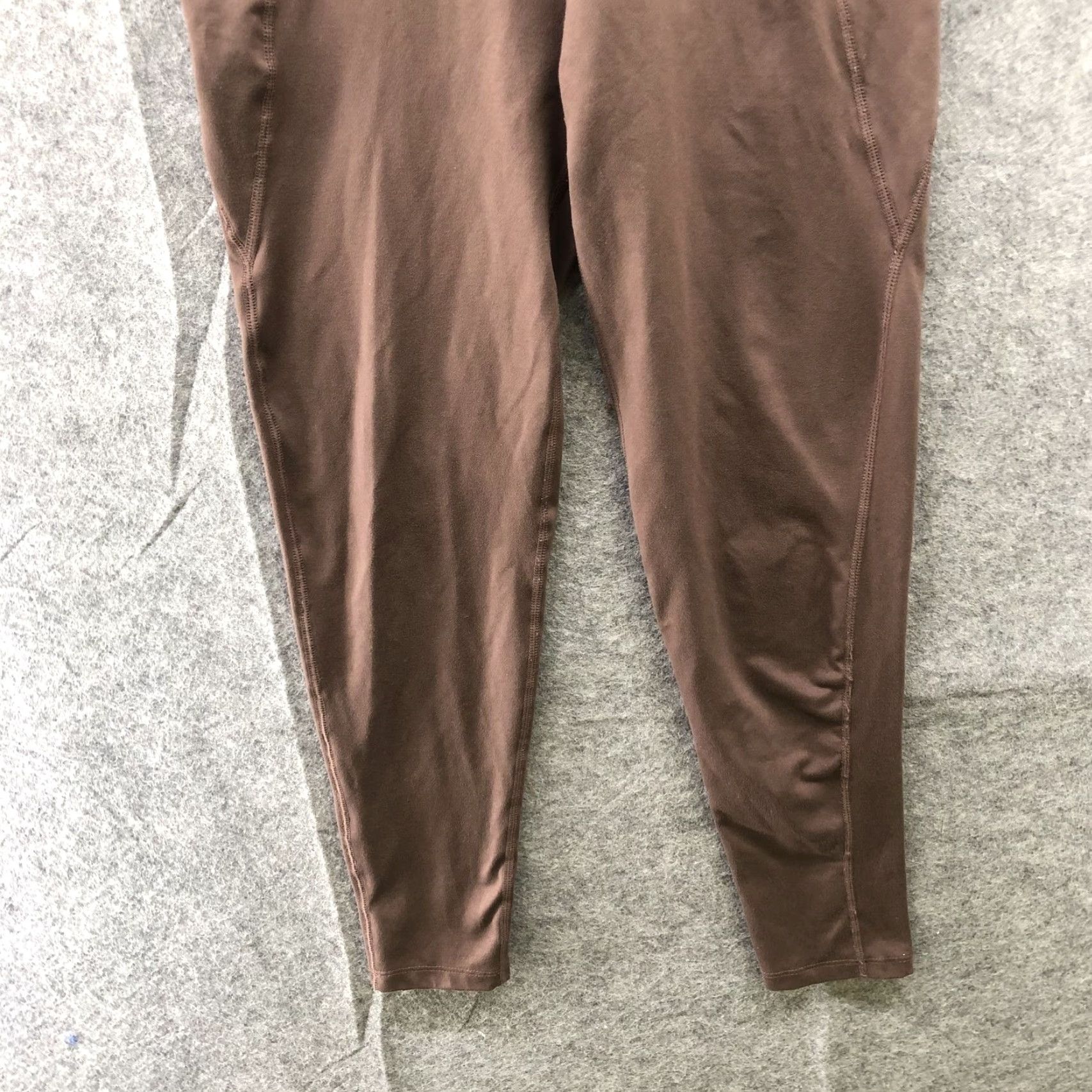 Vintage Sage Collective High Rise Leggings Womens S Brown Side Pockets Ankle Yoga Size 28" / US 6 / IT 42 - 4 Thumbnail