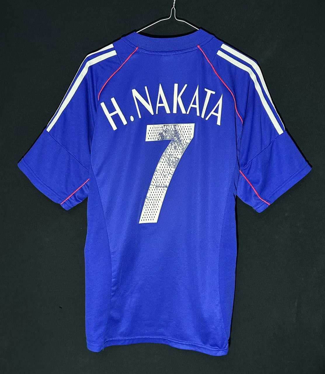 Adidas Japan Home 2002 JFA H.NAKATA #7 Football Shirt Jersey Adidas Size US L / EU 52-54 / 3 - 3 Thumbnail