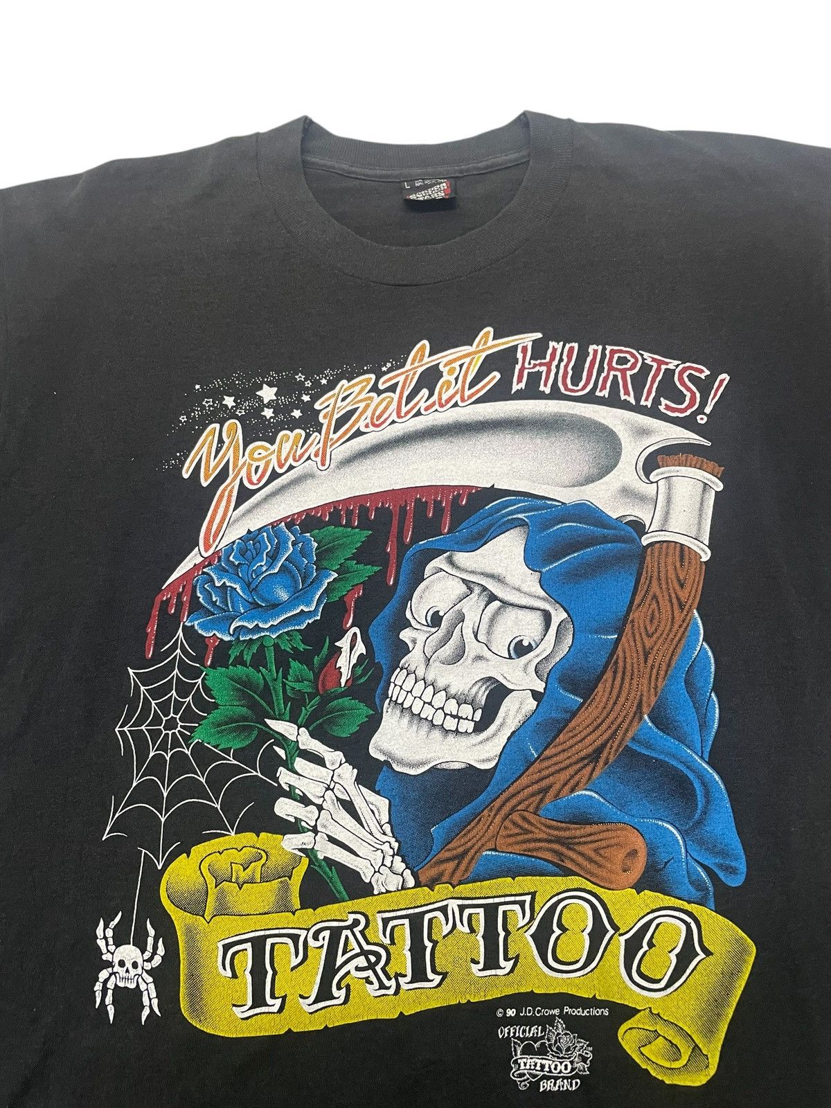 Other × Vintage Vintage 1990 Tattoo J.D Crowe Longsleeve Tee Size US L / EU 52-54 / 3 - 2 Thumbnail