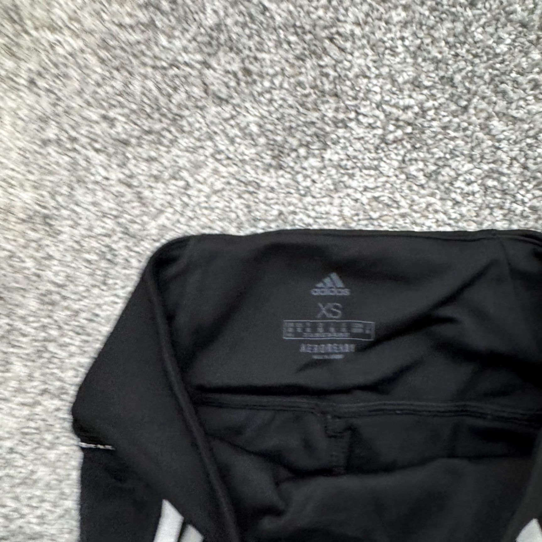 Adidas Adidas AEROREADY Leggings Womens XS Black Striped High Rise Yoga Athletic Size 26" / US 2 / IT 38 - 6 Thumbnail