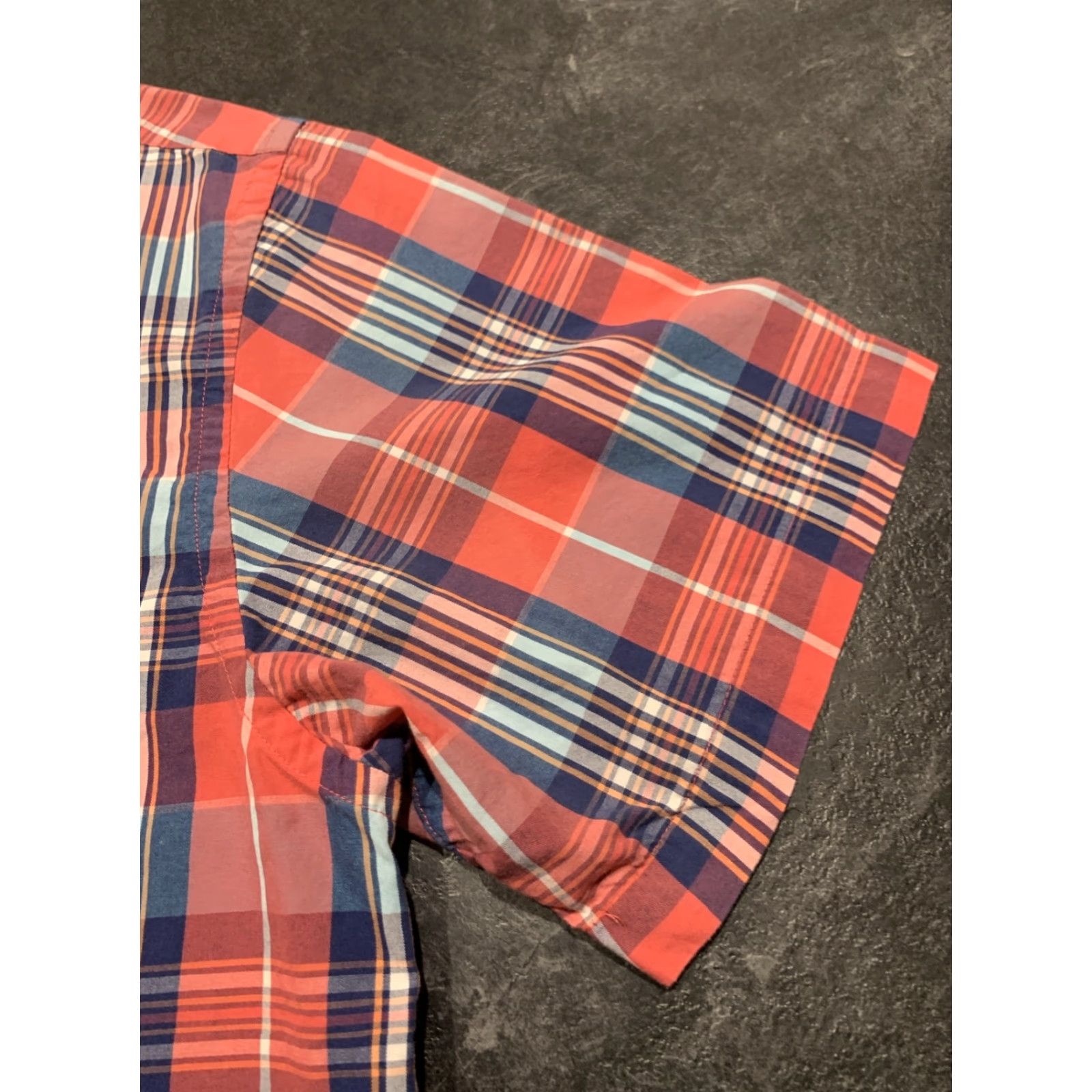 Roundtree & Yorke VINTAGE Roundtree & Yorke Shirt Mens Large L Button-Down Red Plaid Short Sleeve Size US L / EU 52-54 / 3 - 2 Thumbnail