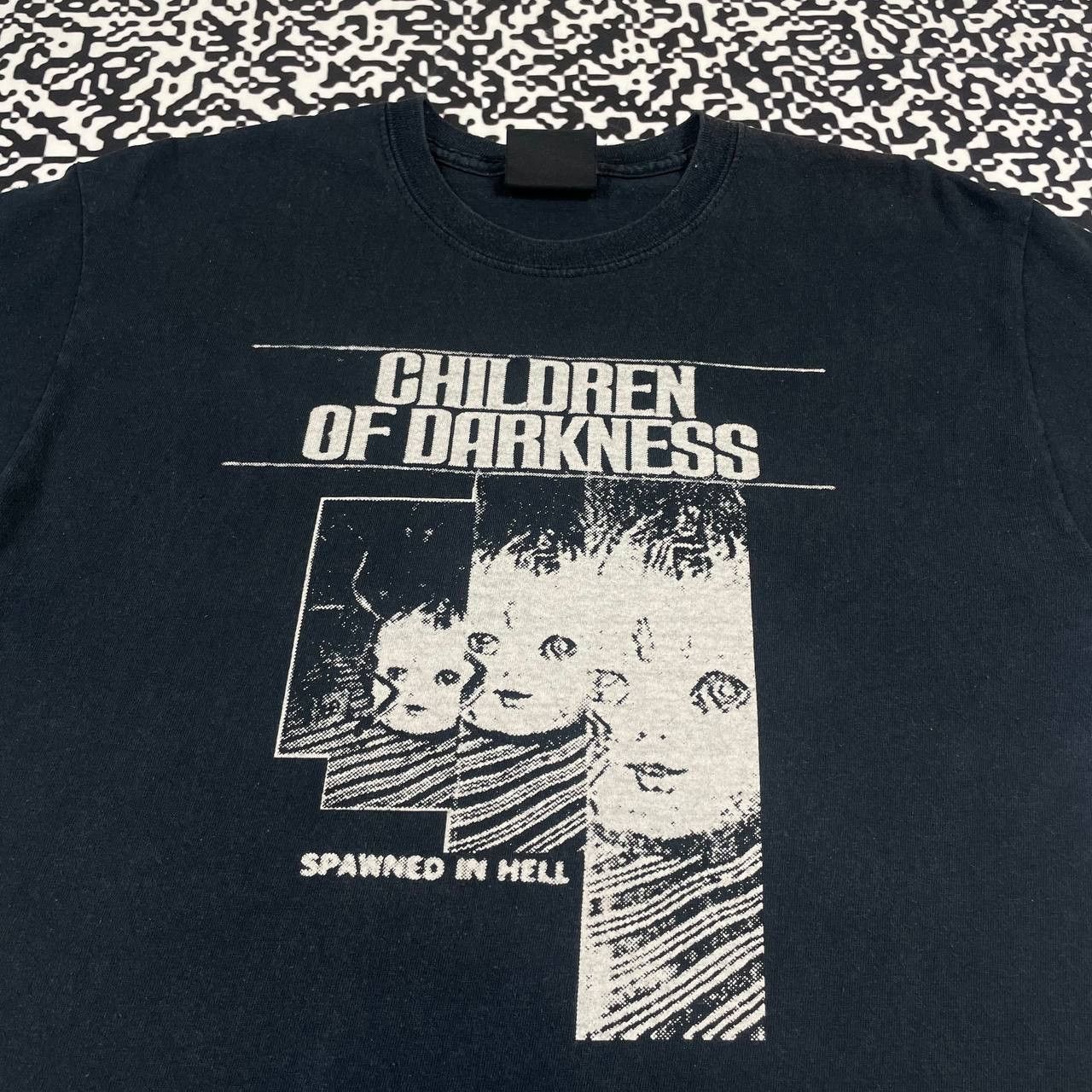 Expert Horror Vintage Y2K Children Of Darkness Spawned In Hell Horror Tee Size US M / EU 48-50 / 2 - 6 Thumbnail