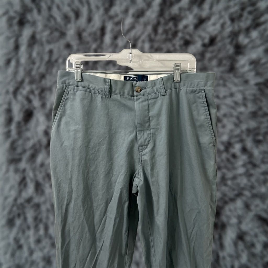 Polo Ralph Lauren VINTAGE Polo Ralph Lauren Suffield Pants Mens 34x32 Blue Chino Plain Logo 90s Preppy Mens Size US S / EU 44-46 / 1 - 1 Thumbnail