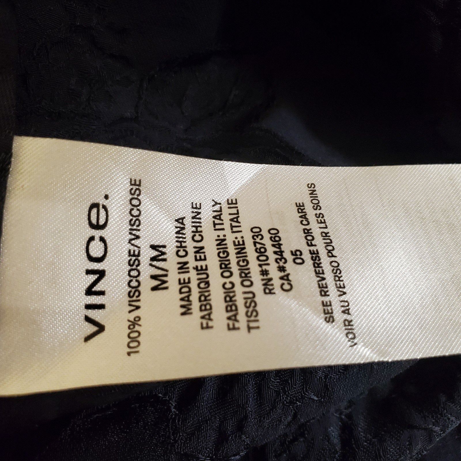 Vince Vince Floral Jacquard Popover Top Oversized Floral Damask Bl Size M / US 6-8 / IT 42-44 - 10 Thumbnail