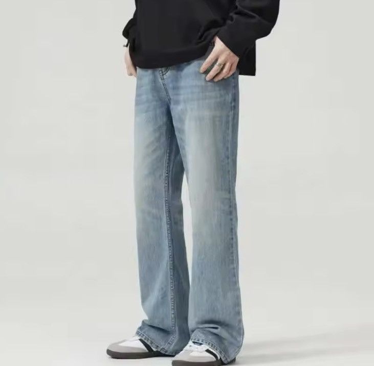 Japanese Brand Washed light blue bootcut jeans Size US 33 - 1 Thumbnail