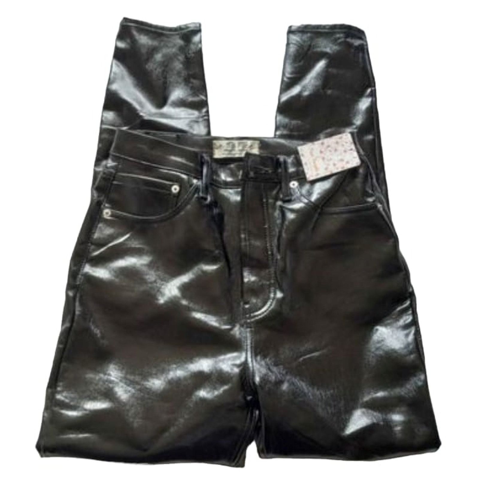 Free People Free People Phoenix Coated Skinny Jean Black size 27 NWT Size 27" / US 4 / IT 40 - 4 Thumbnail