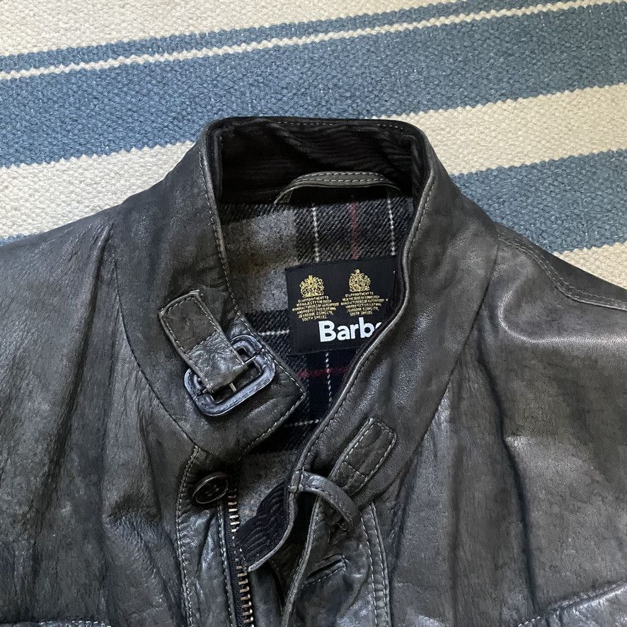 Barbour BARBOUR INTERNATIONAL Lined Leather Jacket Size US XXL / EU 58 / 5 - 2 Thumbnail