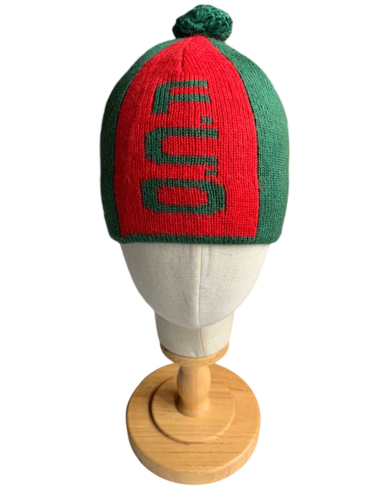 Japanese Brand × Kapital × Vintage F.C.O Red And Green Colour Winter Sessions Beanie Hats Size ONE SIZE - 2 Thumbnail
