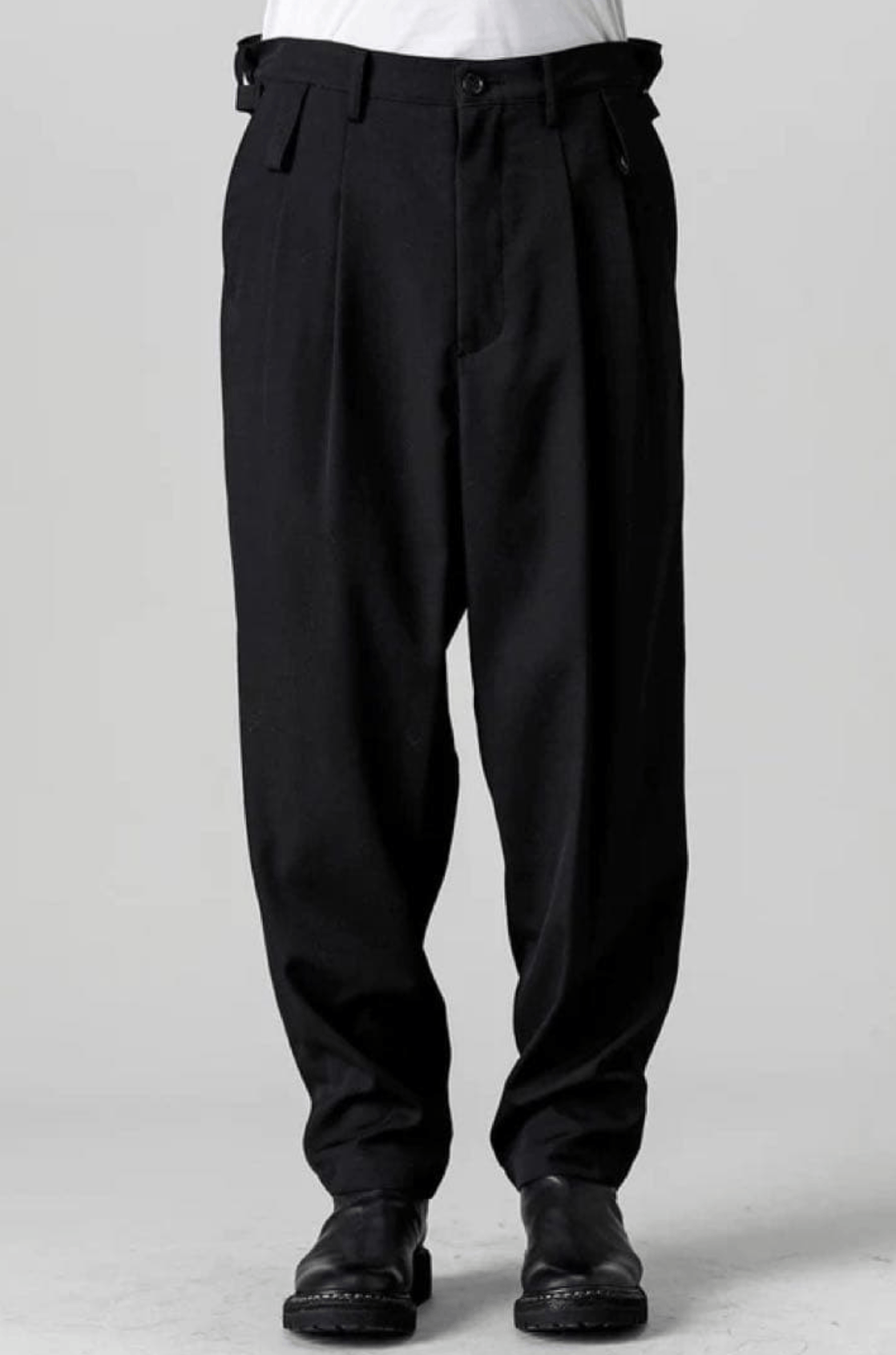 Yohji Yamamoto Yohji Yamamoto Pour Homme - W/Gabardine 2 Tuck Tapered Pants Size US 30 / EU 46 - 1 Thumbnail