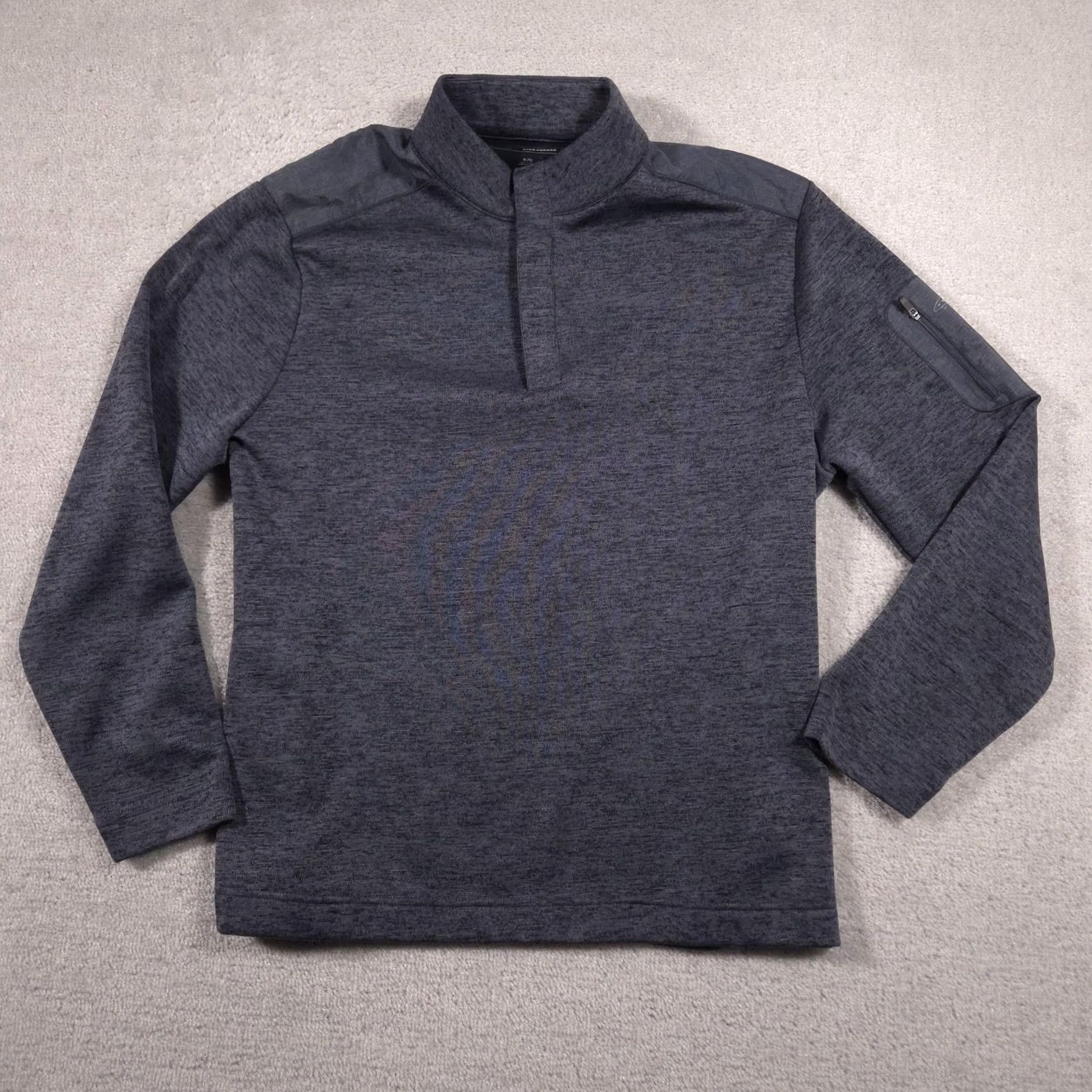 Vintage Greg Norman Pullover Mens XL Gray Mock Neck Long Sleeve Golf Performance Top Size US XL / EU 56 / 4 - 2 Thumbnail