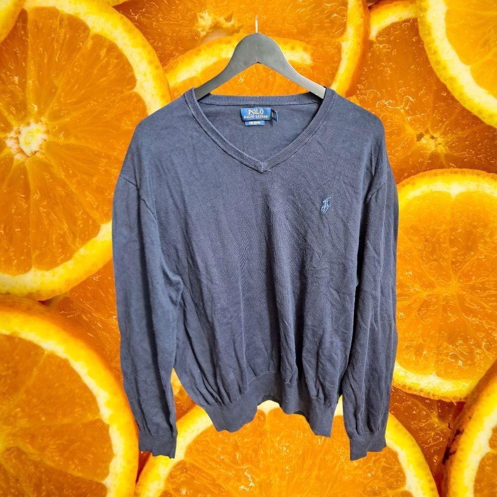 Polo Ralph Lauren Polo Ralph Lauren Pima Cotton V-Neck Sweater Classic Casual Size US XL / EU 56 / 4 - 2 Thumbnail