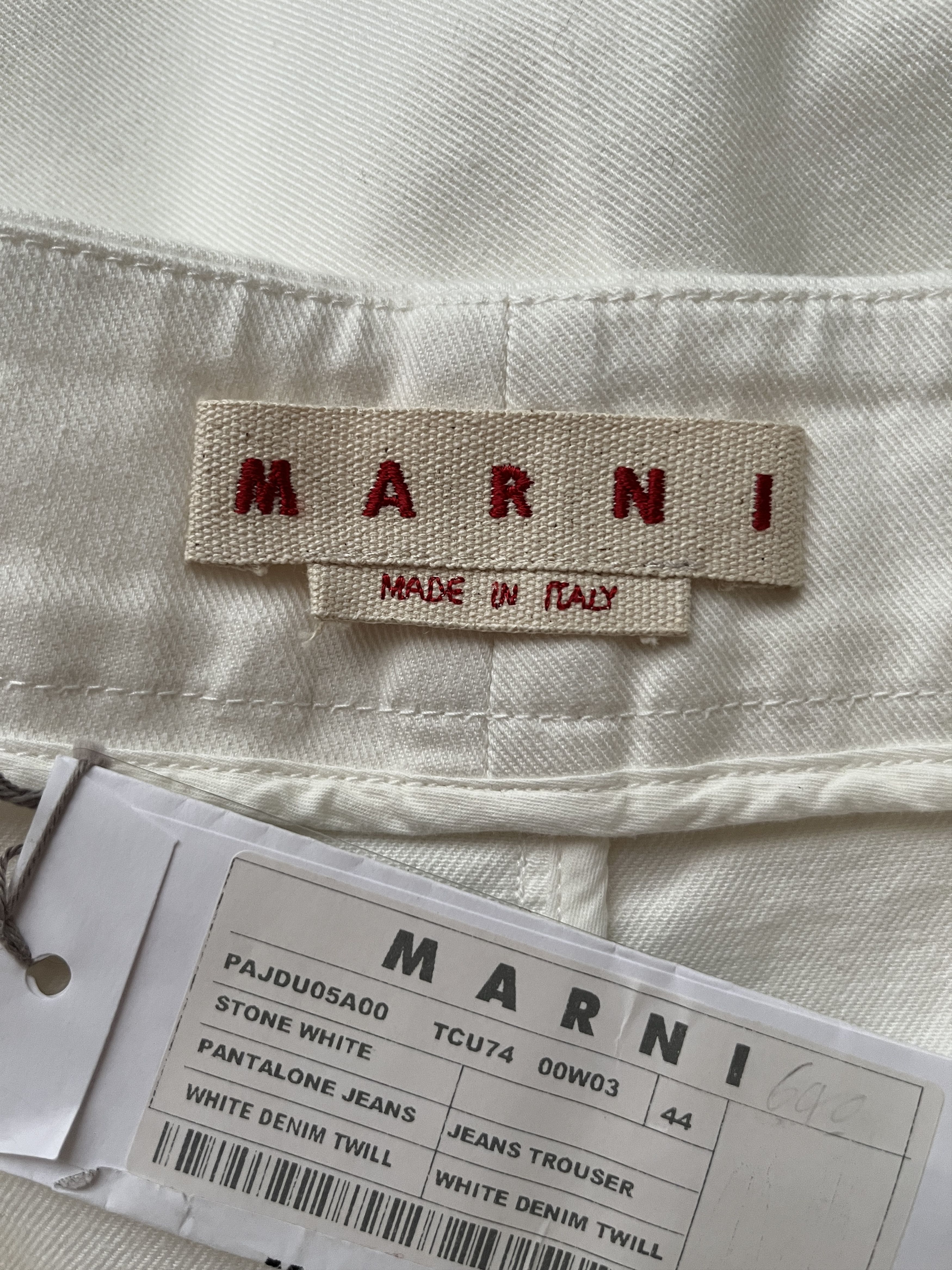 Marni ⚡️QUICK SALE⚡️Marni Stone White Wide Leg Pants Trousers Size 32" / US 10 / IT 46 - 3 Thumbnail