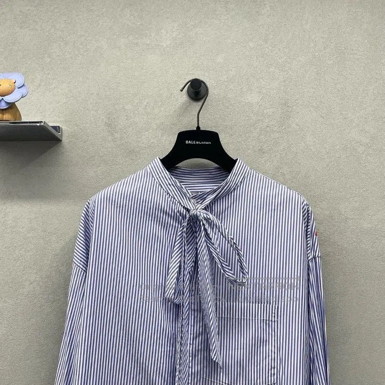 Balenciaga Balenciaga Blue Striped Shirt. Size US XS / EU 42 / 0 - 4 Thumbnail