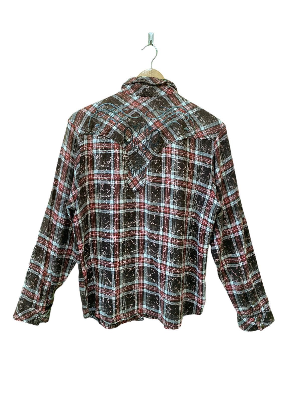 In The Attic IN THE ATTIC Plaid Embroidery Flannel Size US M / EU 48-50 / 2 - 2 Thumbnail
