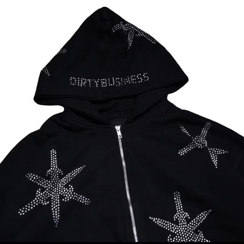 Other Sword rhinestone zip hoodie boxy streetwear Size US M / EU 48-50 / 2 - 3 Thumbnail