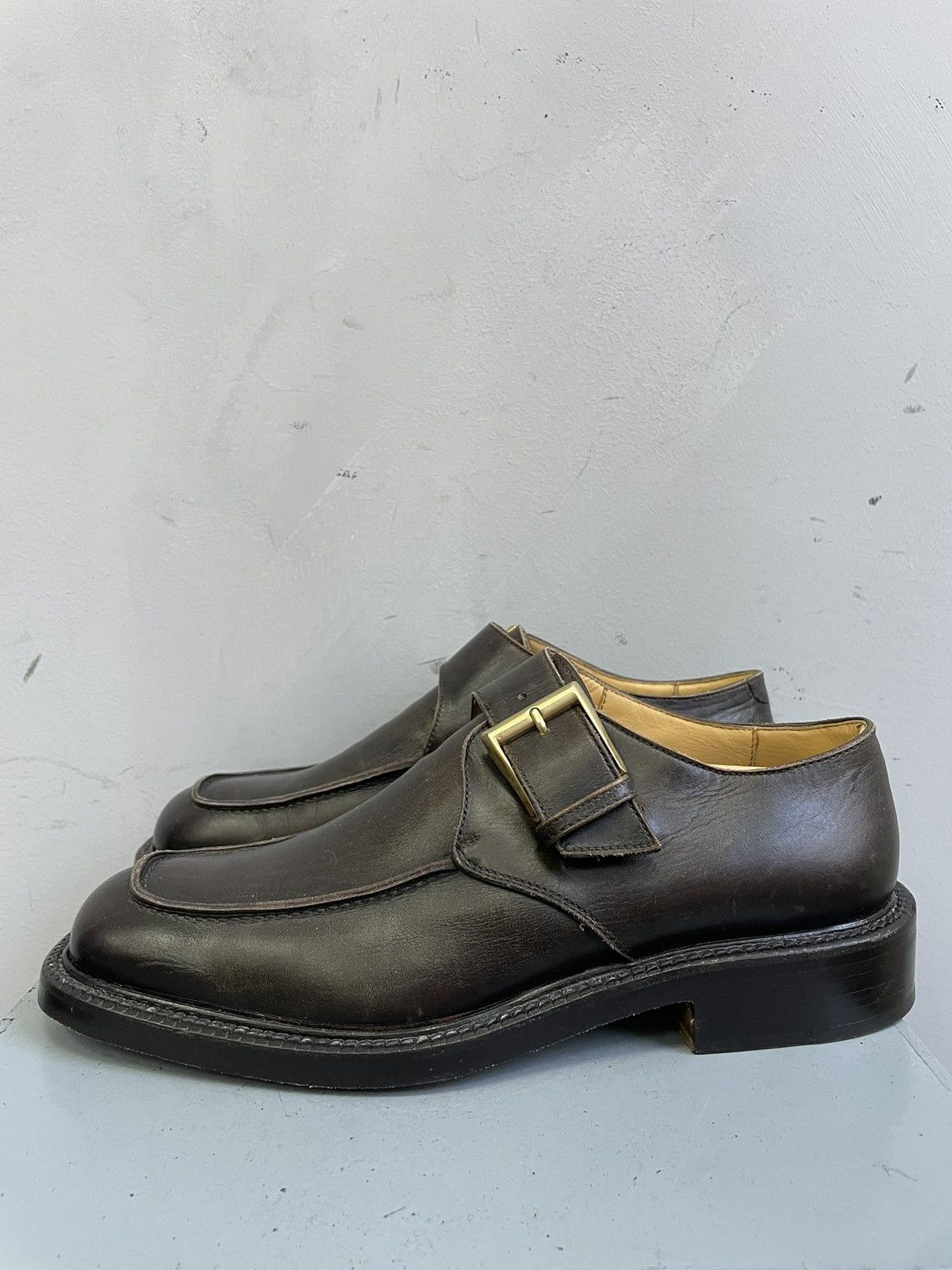 If Six Was Nine Swen & son hand made monk leather shoes loafers classic Size US 8 / EU 41 - 3 Thumbnail