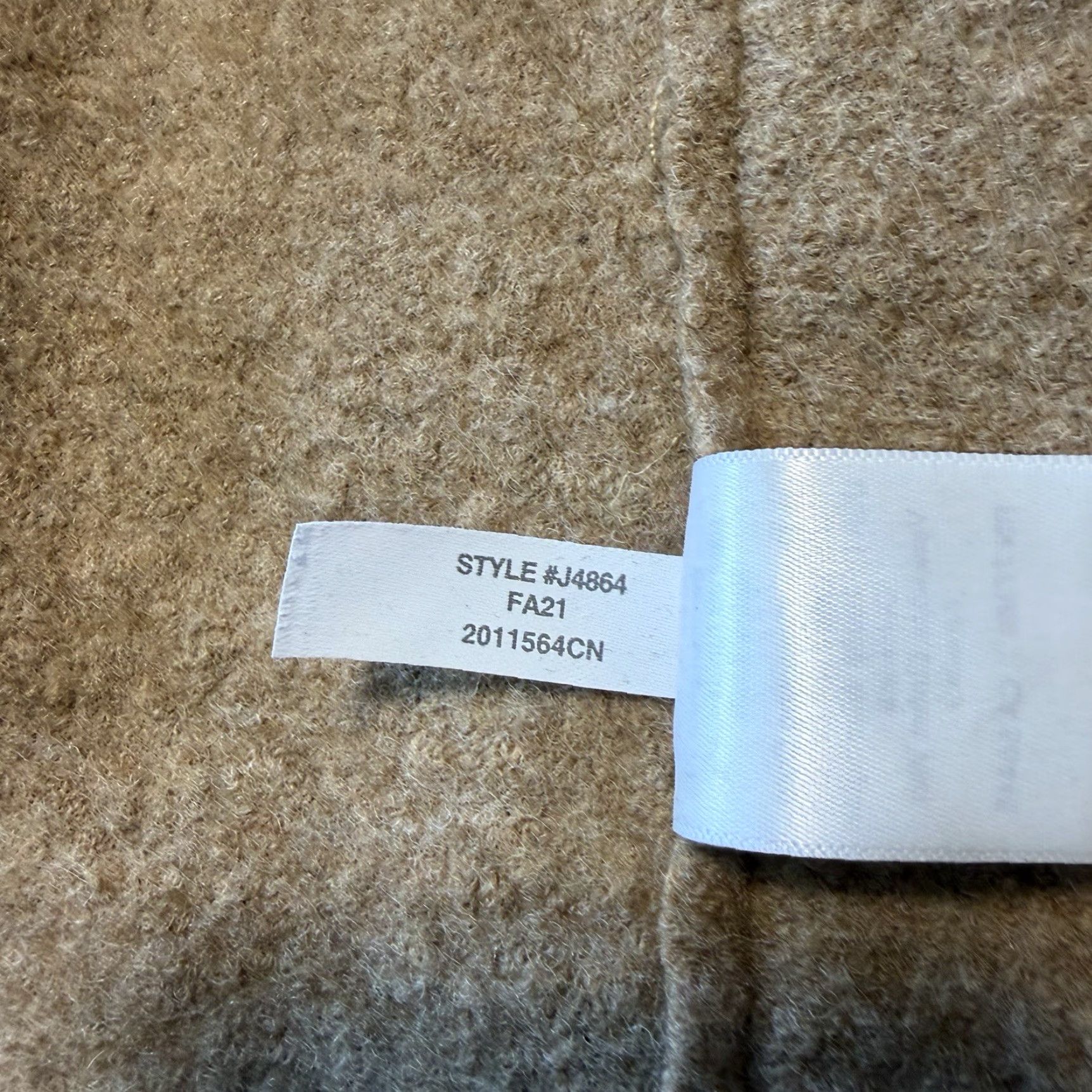 J.Crew J.CREW Daphne Topcoat in Italian Boiled Wool Womens Size 10 Heather Camel Coat Winter Classic Size L / US 10 / IT 46 - 7 Thumbnail