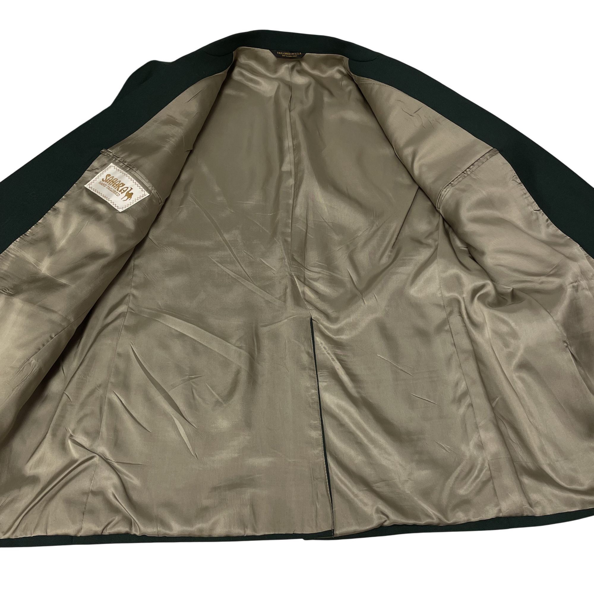 Other Vintage Sahara PINE GREEN CHRISTMAS Masters Golf Jacket Size 44R - 4 Thumbnail