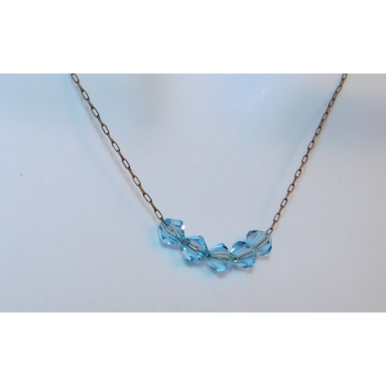 Other Whimsical Minimalist Ice Blue Beaded Necklace Size ONE SIZE - 3 Thumbnail