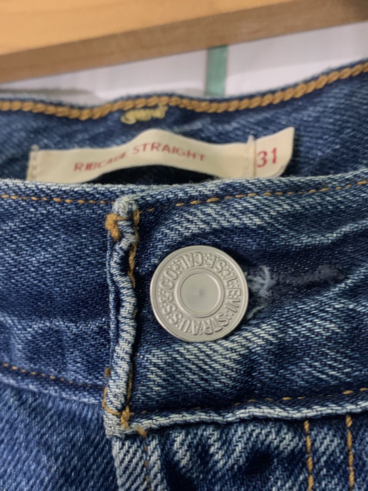 Japanese Brand × Levi's × Vintage Levi’s Premium Ribcage Straight Jeans 31x29 Size US 31 - 4 Thumbnail