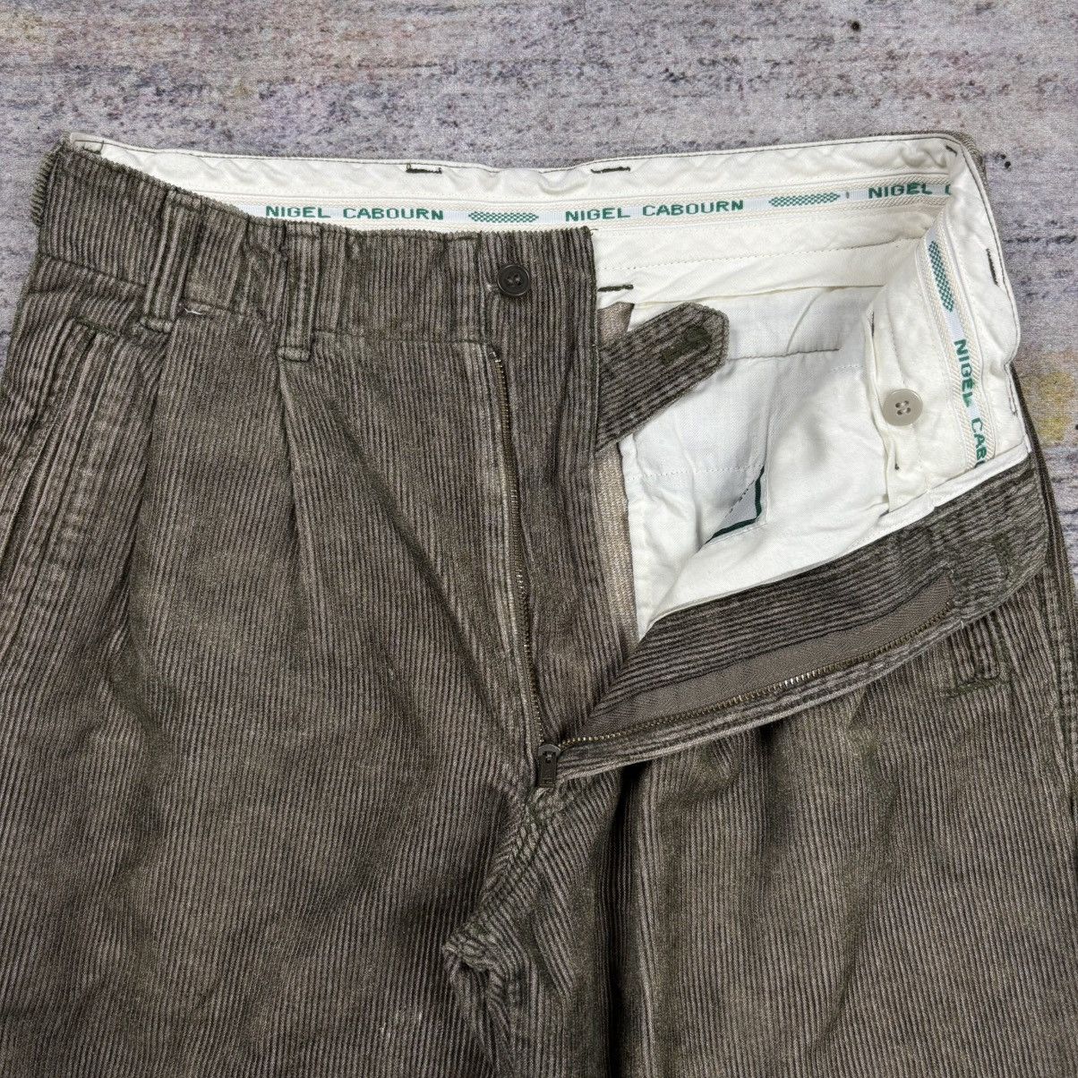 Nigel Cabourn Vintage 90s Nigel Cabourn authentic pleated cordoroy pants Size US 29 - 5 Thumbnail
