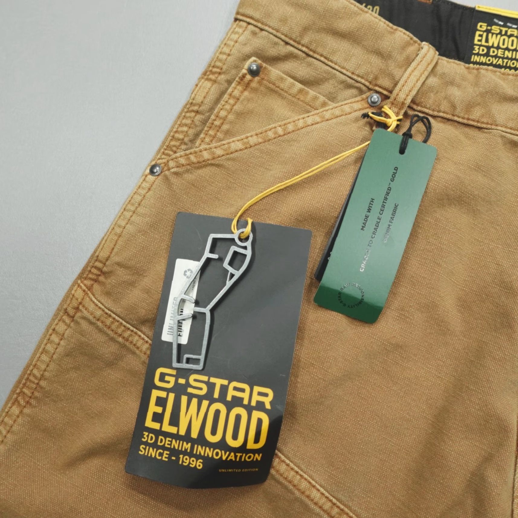 G-Star G-Star Raw Denim 5620 Regular Jeans 34x32 Mens Brown Cotton 3D Rainbow Tobacco Duckman Ecru Straight Size US 34 / EU 50 - 2 Thumbnail