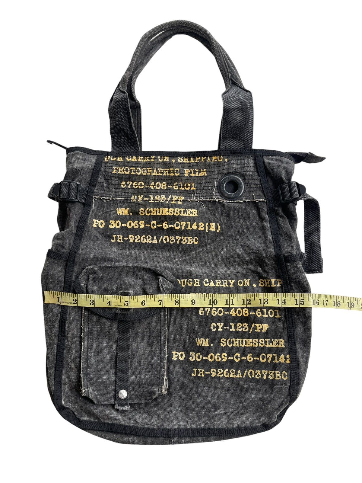 Japanese Brand Vintage Tough Jeansmith Military Tote Bag Size ONE SIZE - 10 Thumbnail