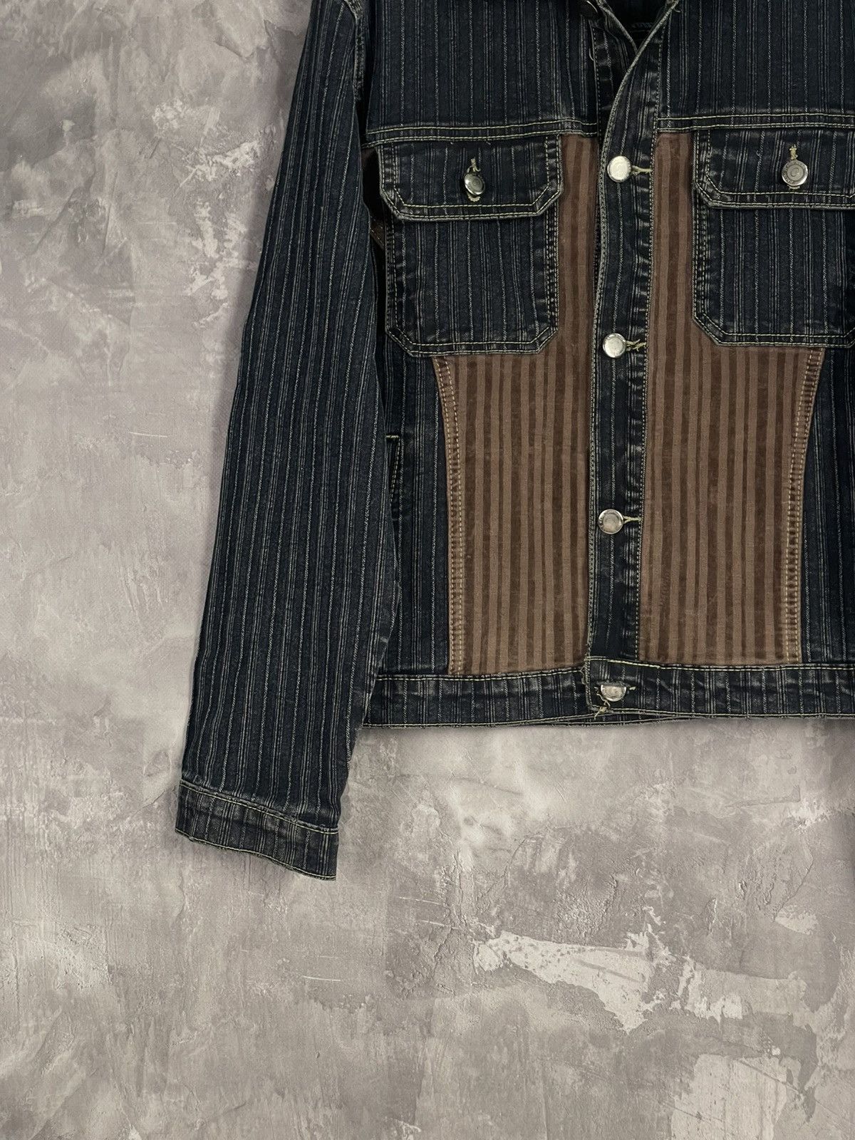 Japanese Brand × Le Grande Bleu (L.G.B.) Avant Garde Italy Design Workwear Denim Jacket Size US XXL / EU 58 / 5 - 5 Thumbnail