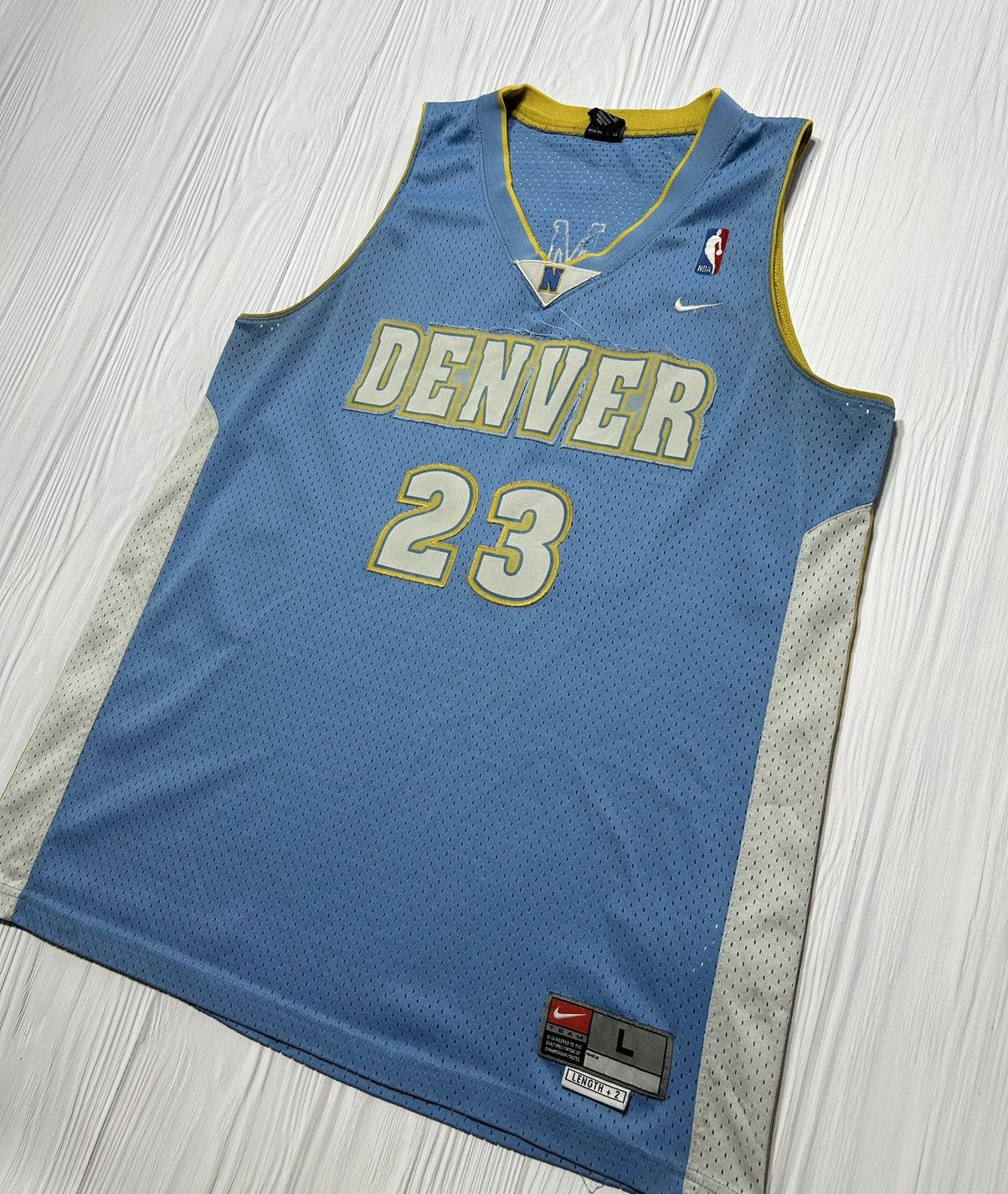 NBA Vintage Nike NBA Marcus Camby #23 Denver Jersey Size US L / EU 52-54 / 3 - 3 Thumbnail