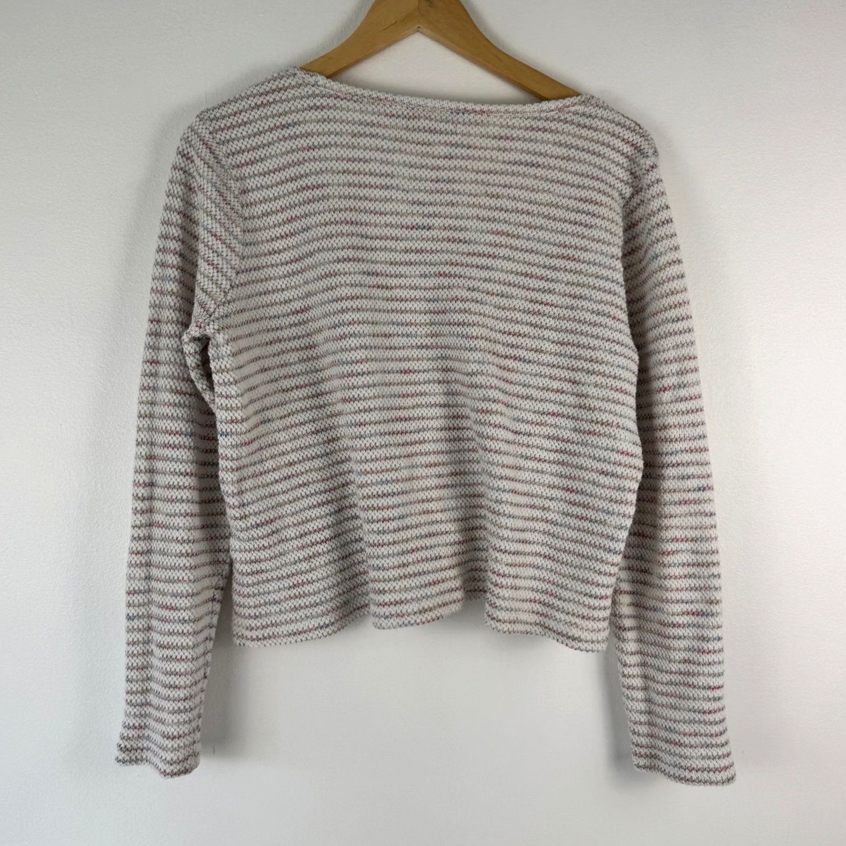 Madewell Madewell Womens Scoop Neck Pullover Sweater Knit Top XL Space-Dye Stripe Multicolor Size XL / US 12-14 / IT 48-50 - 2 Thumbnail