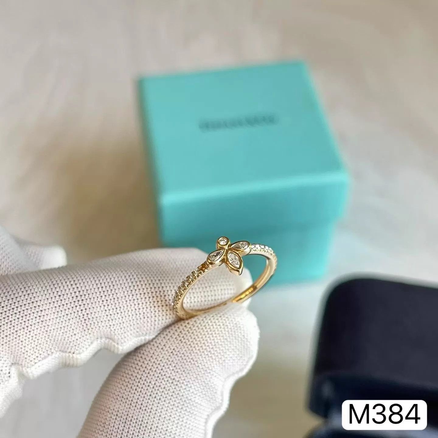 Tiffany & Co. Tiffany Rose Gold Diamond Ring Size 47 (New, Boxed) Size ONE SIZE - 5 Thumbnail