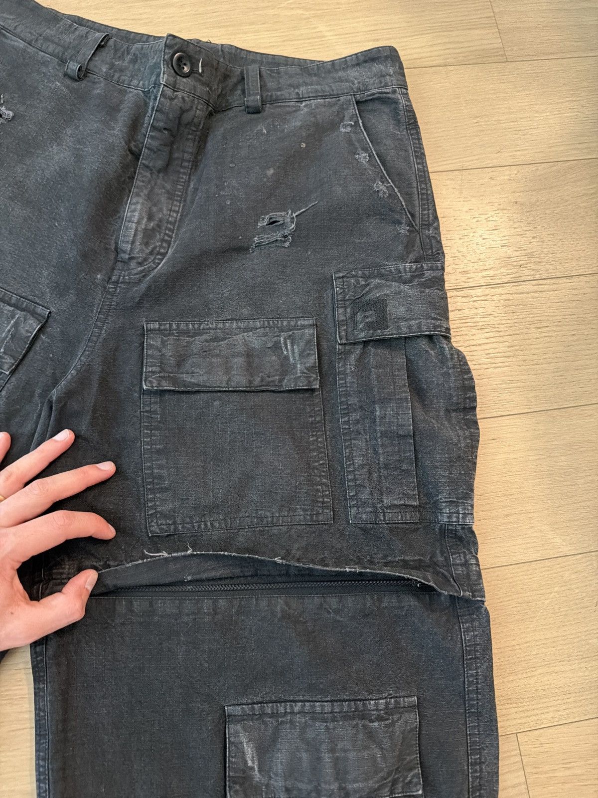Other FLARED CARGO PANTS IN BLACK Size US 33 - 3 Thumbnail