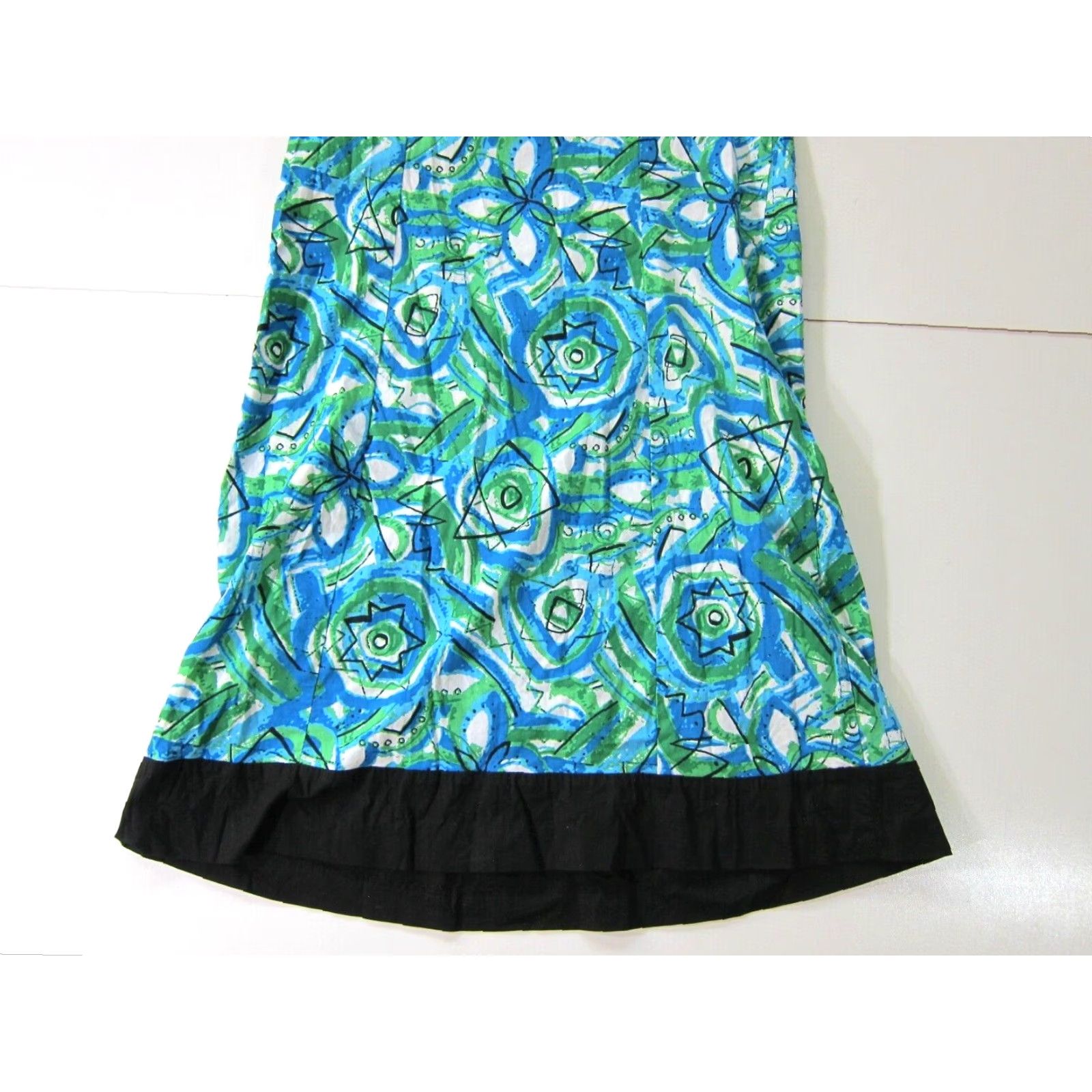Vintage VINTAGE Karin Stevens Shirt Dress 12/L Green Floral Shift Knee Length Women Mens? Size XL / US 12-14 / IT 48-50 - 7 Thumbnail