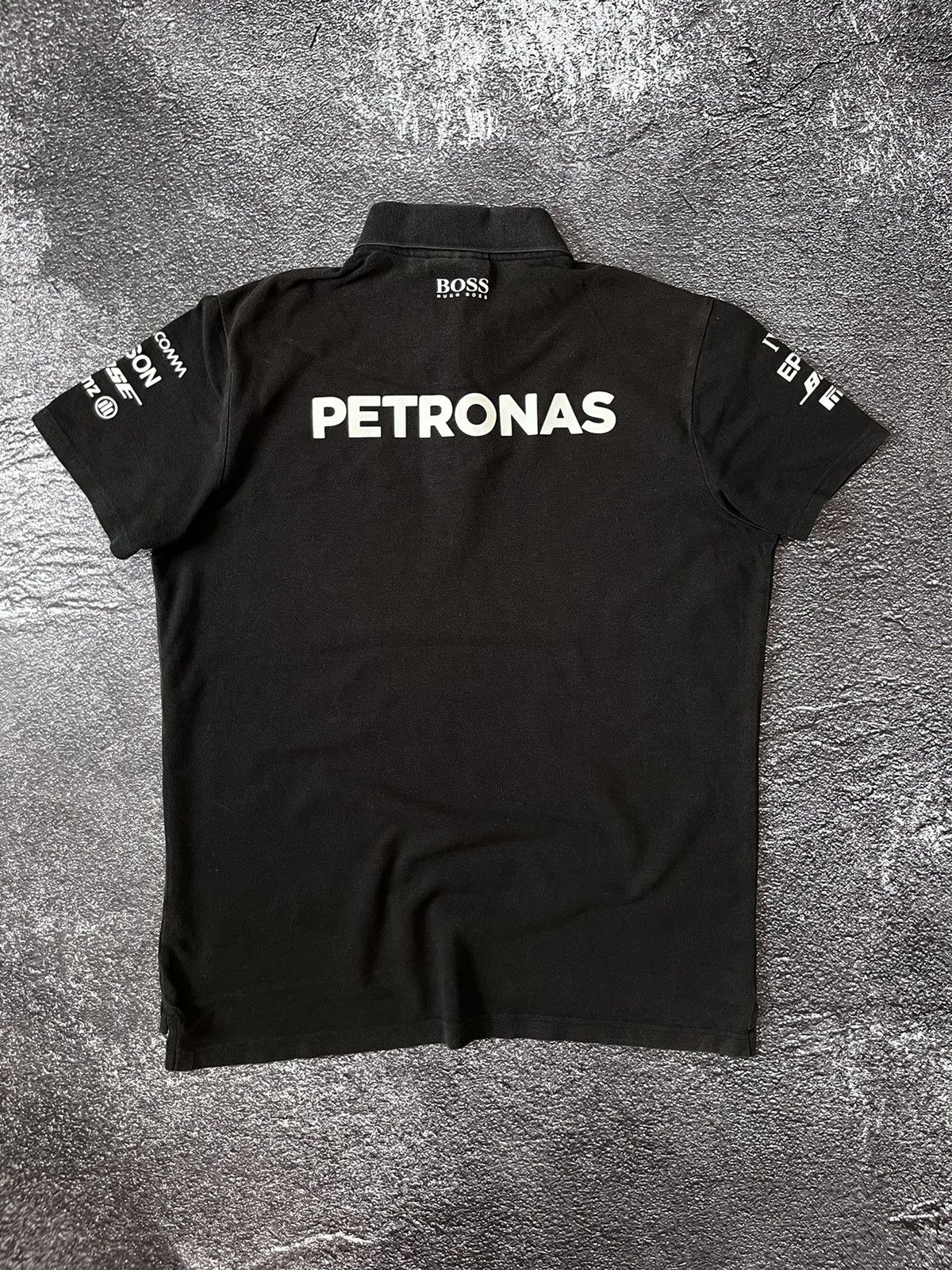 Mercedes-Benz Vintage Mercedes Benz Petronas Racing Polo T Shirt Rugby F1 Size US L / EU 52-54 / 3 - 2 Thumbnail