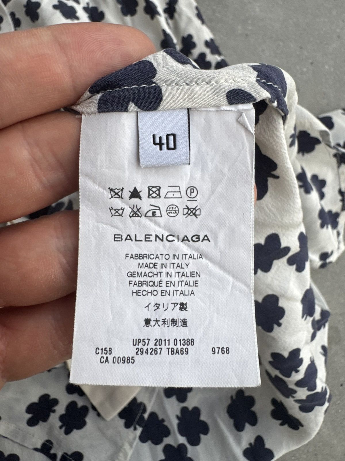 Balenciaga BALENCIAGA SS11 Rare Button-up flowers Shirt desginer Size S / US 4 / IT 40 - 5 Thumbnail
