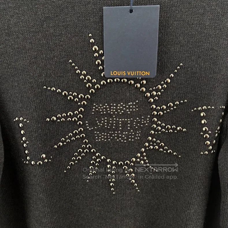 Louis Vuitton Louis Vuitton Sunflower nail bead logo black sweater Size US M / EU 48-50 / 2 - 4 Thumbnail