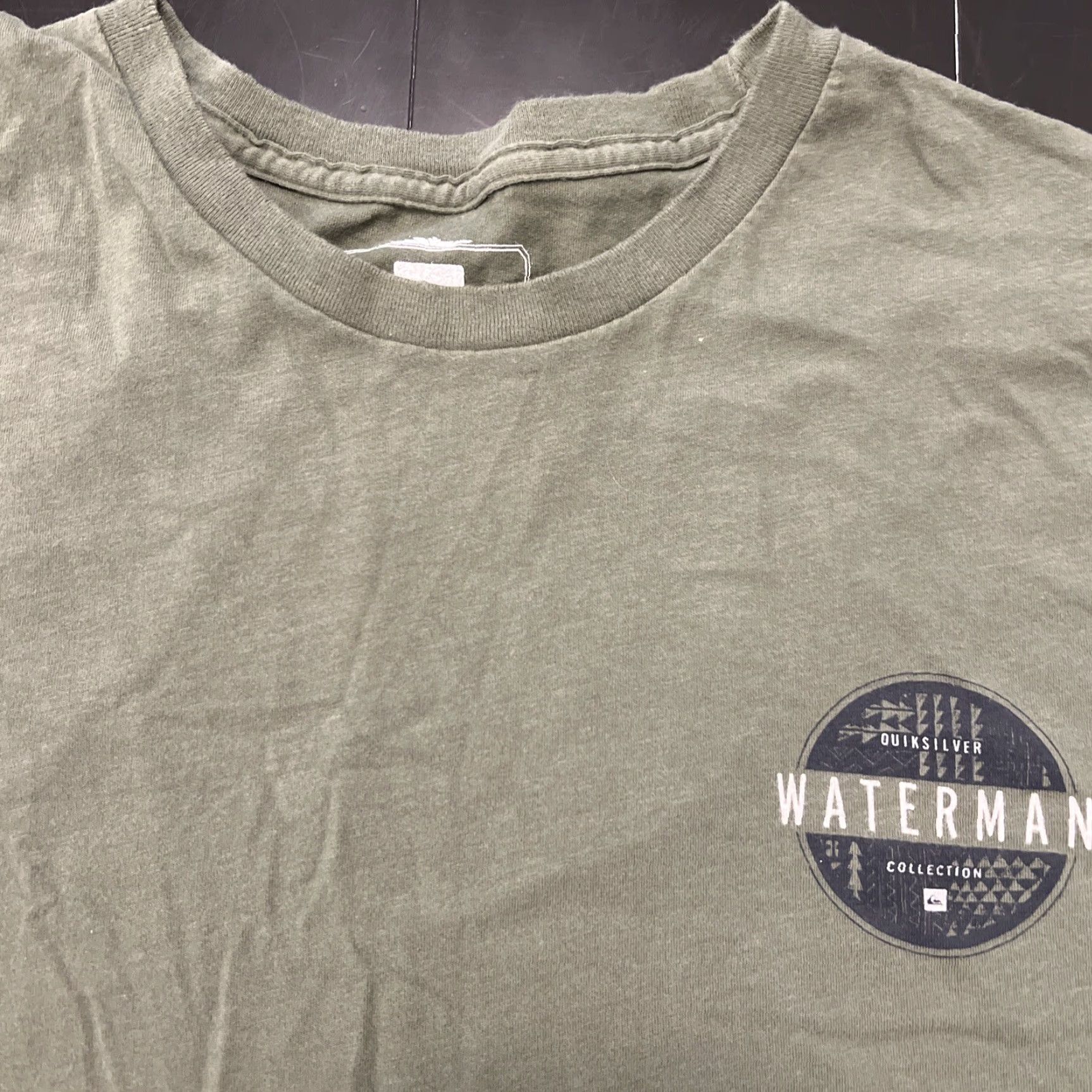 Quiksilver VINTAGE Quiksilver Waterman Collection Shirt Men’s L Green Surfer Graphic Print Short Sleeve Crew Neck T-Shirt Beac h Surf Mens Size US L / EU 52-54 / 3 - 3 Thumbnail