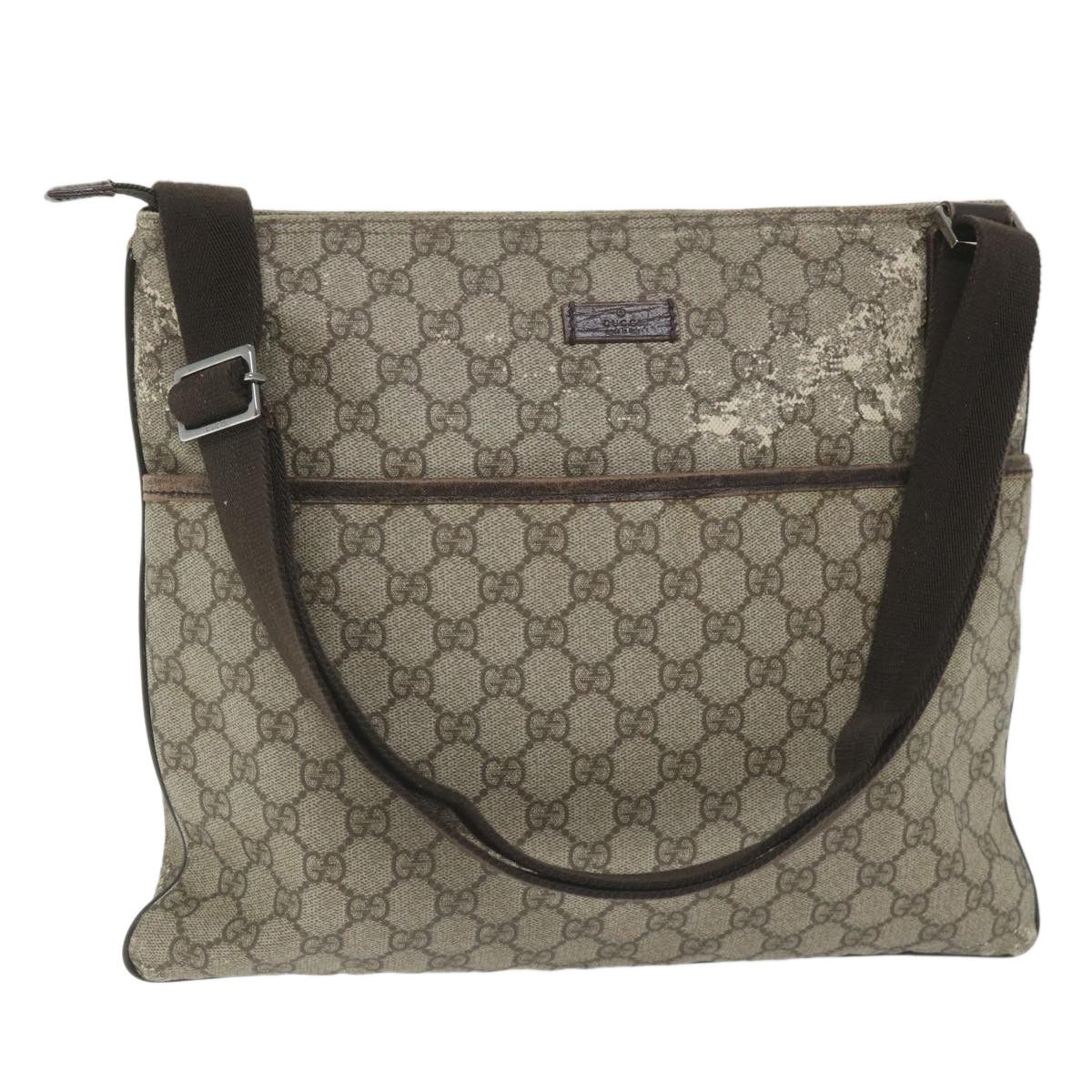 image of Gucci GG Canvas Shoulder Bag Coated Canvas Beige 141198 Auth Ti1265, Women's