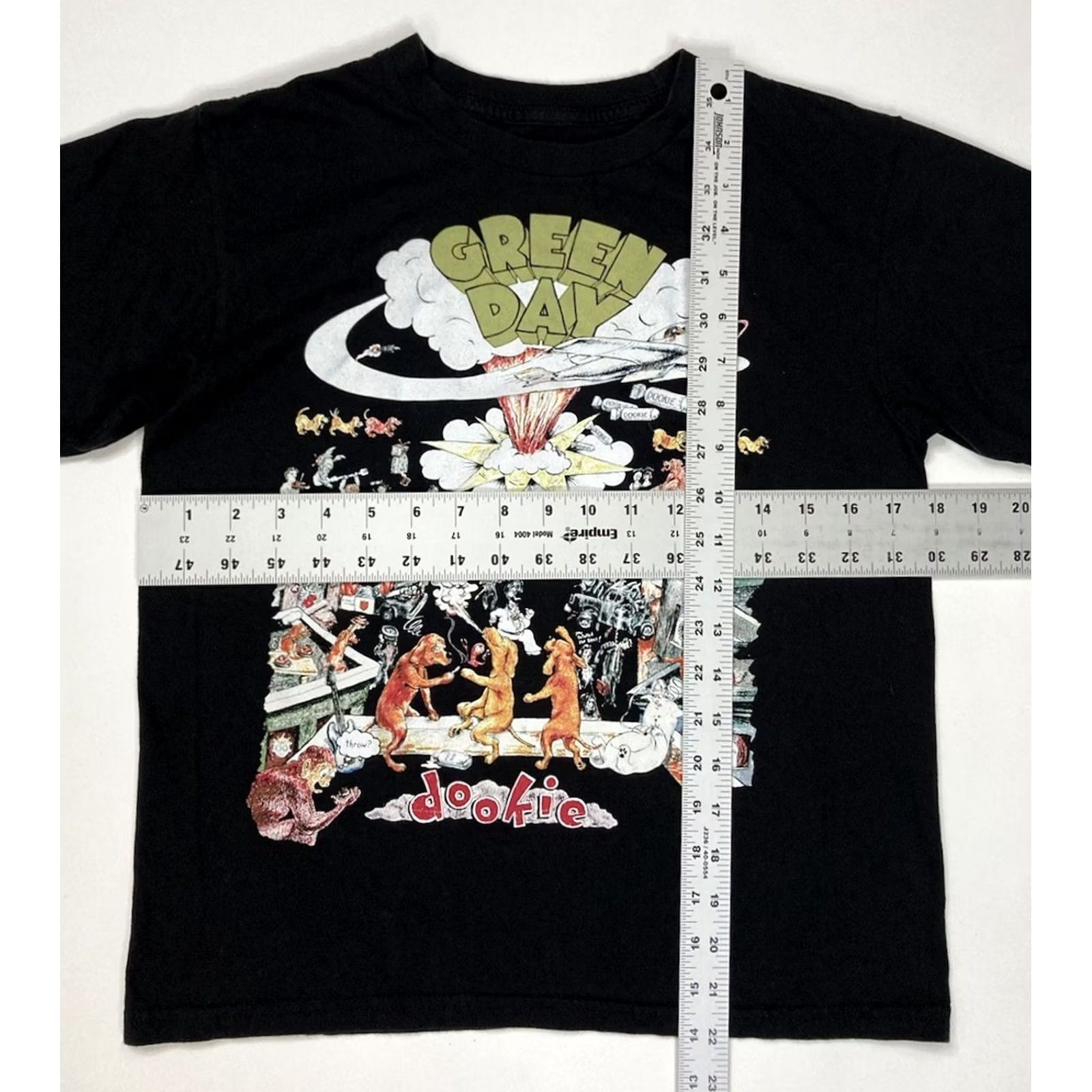 Vintage Green Day Dookie T-Shirt Women Small Black Short Sleeve Music Shirt Size S / US 4 / IT 40 - 5 Thumbnail