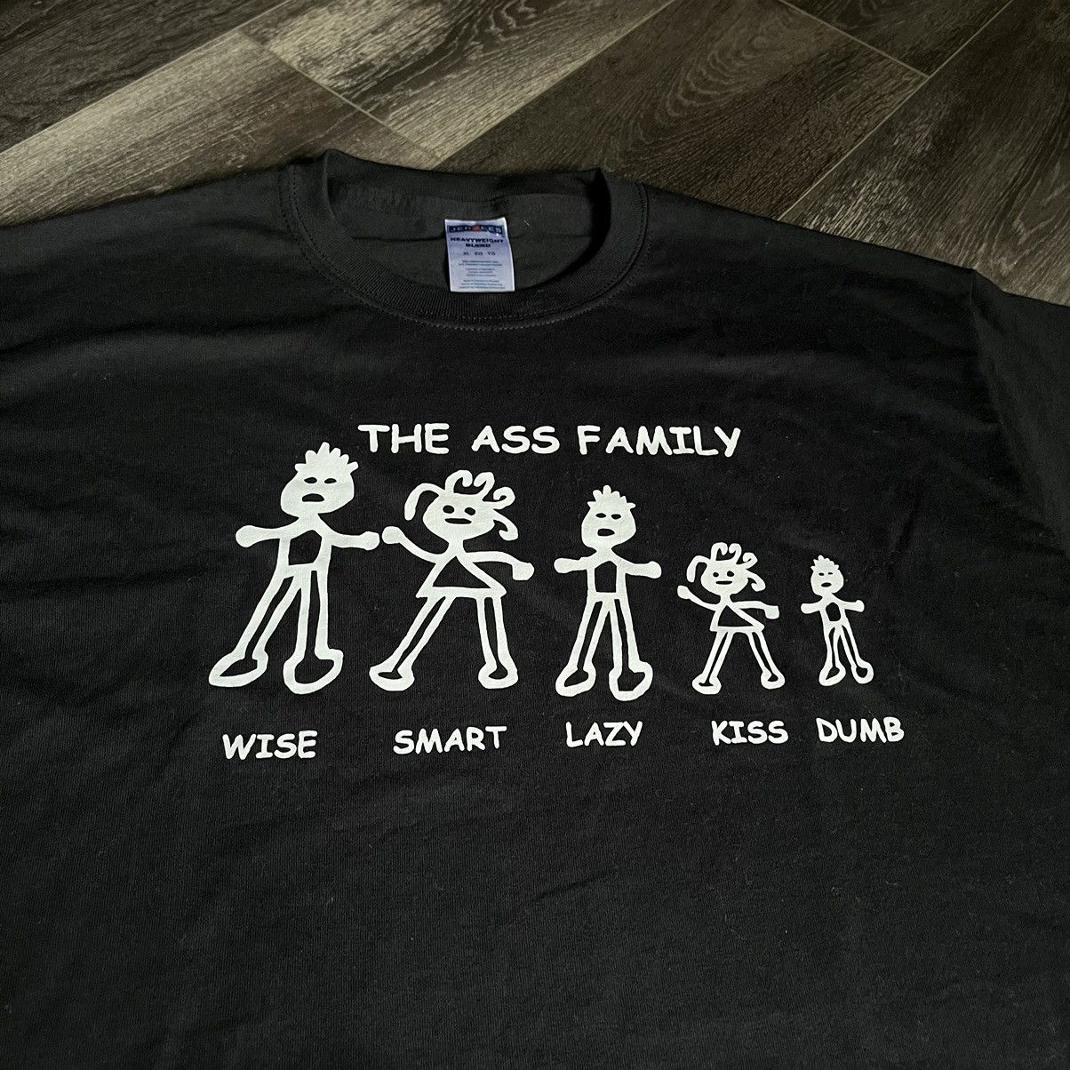 Vintage Vintage 2000s The Ass Family Tree Humor Funny Graphic Tee Size US XL / EU 56 / 4 - 1 Thumbnail