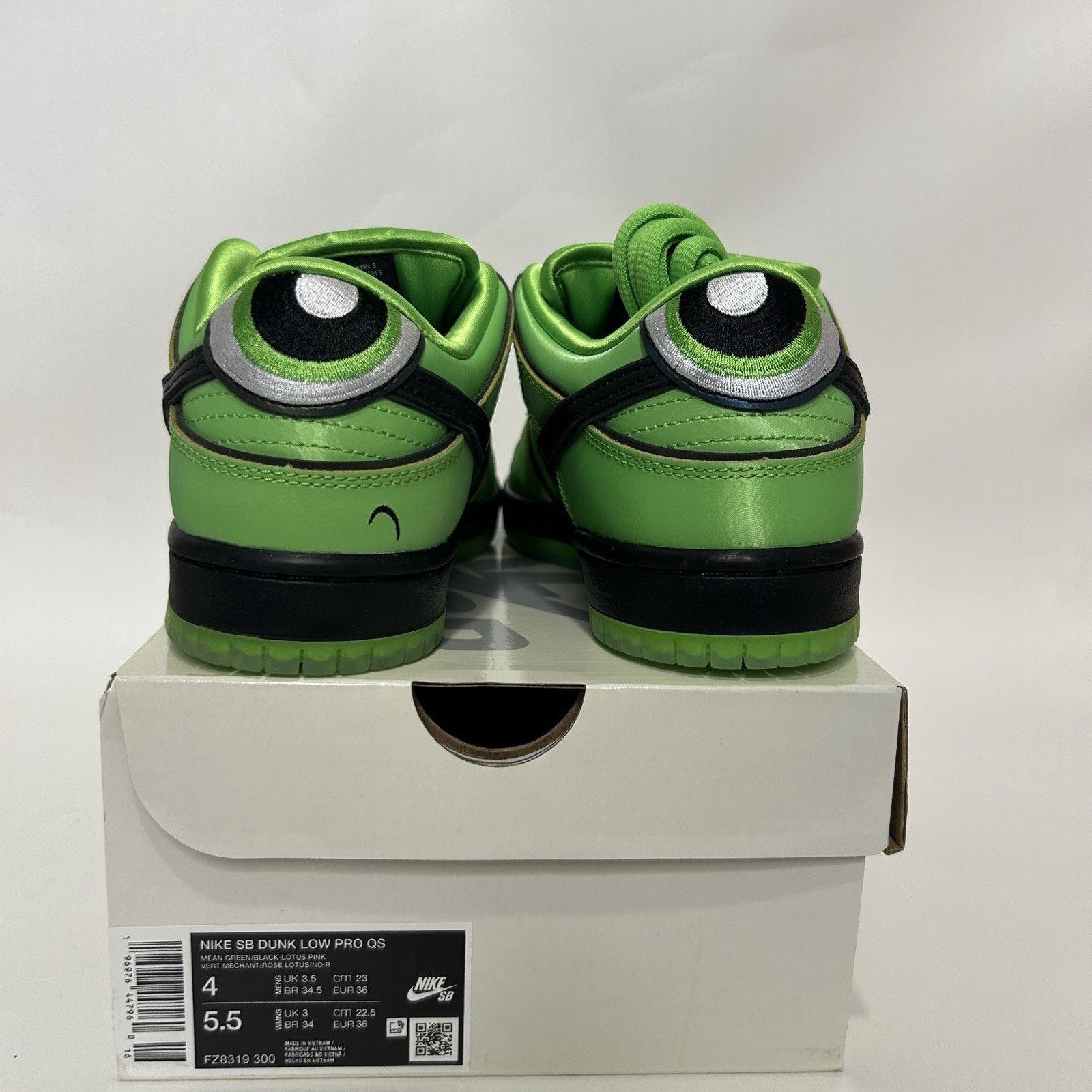 Nike Nike SB Dunk Low QS The Powerpuff Girls “Buttercup” Size US 5.5 / IT 35.5 - 4 Thumbnail
