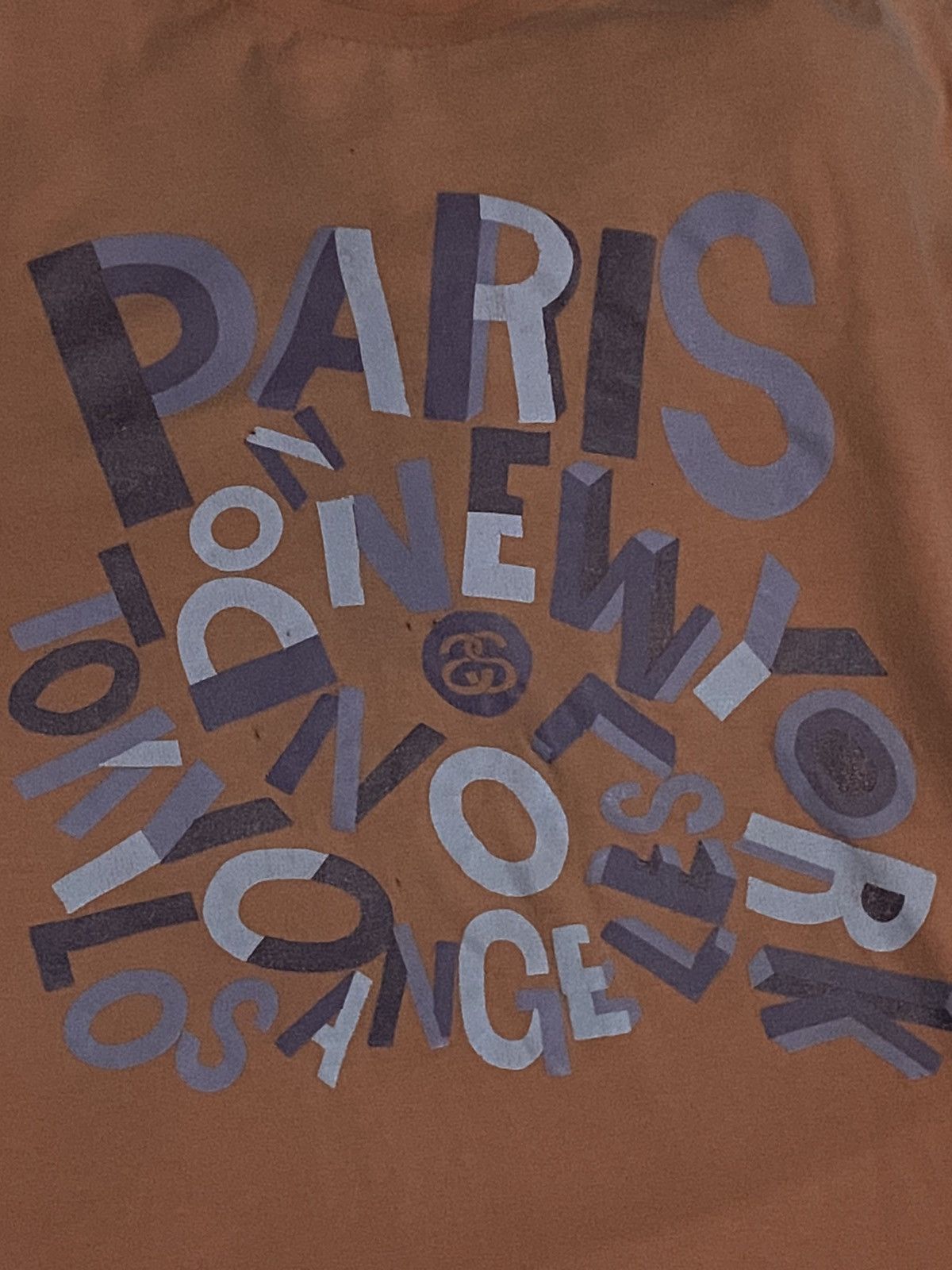 Stussy Stüssy World Tour Jumble coral t shirt size xl Size US XL / EU 56 / 4 - 5 Thumbnail