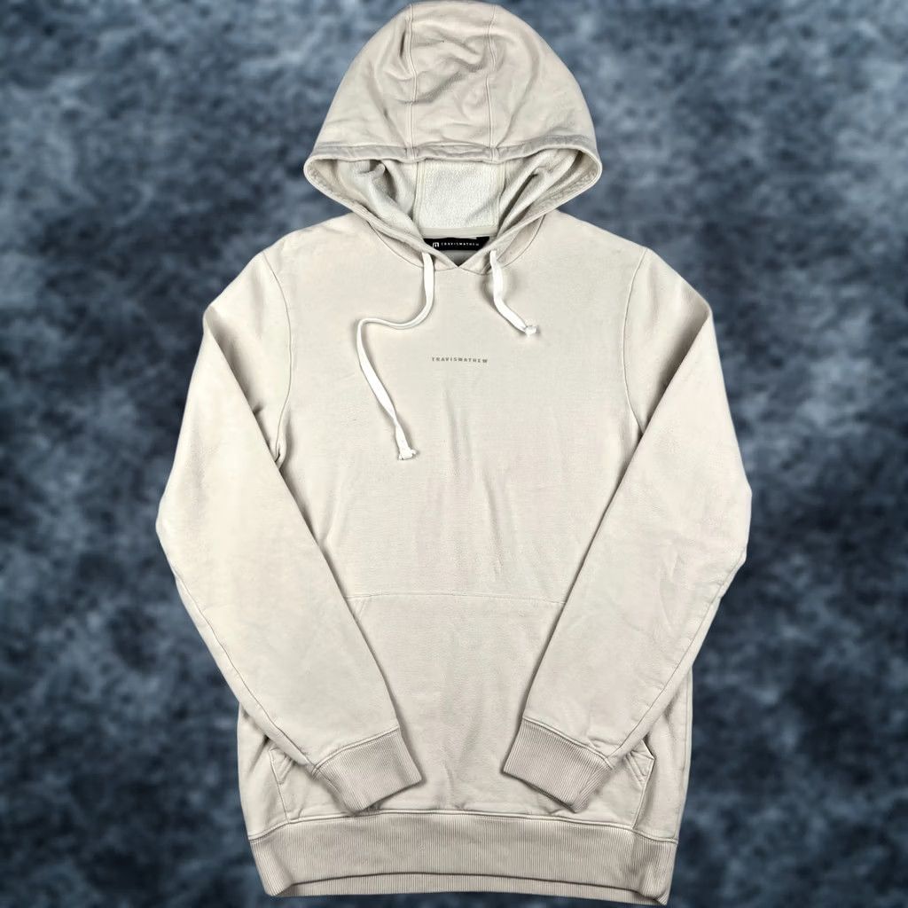 TravisMathew Travis Mathew Hoodie Pullover Hooded Sweatshirt Mens Small Beige Golf Knit Cotton Polyester Winter Fall Spring Size US S / EU 44-46 / 1 - 1 Thumbnail