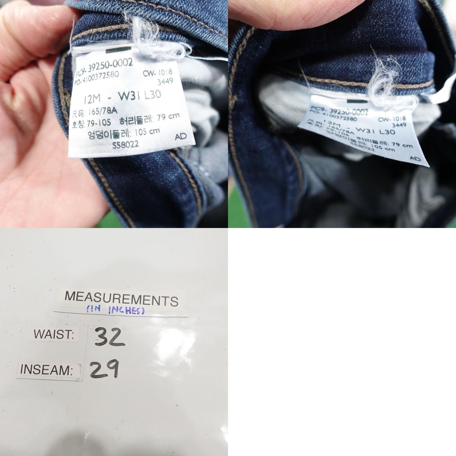 Levi's LEVI'S Vintage Women's Jeans 12 Blue Classic Straight Dark Wash Denim W31 L30 Size 34" / US 12 / IT 48 - 8 Thumbnail