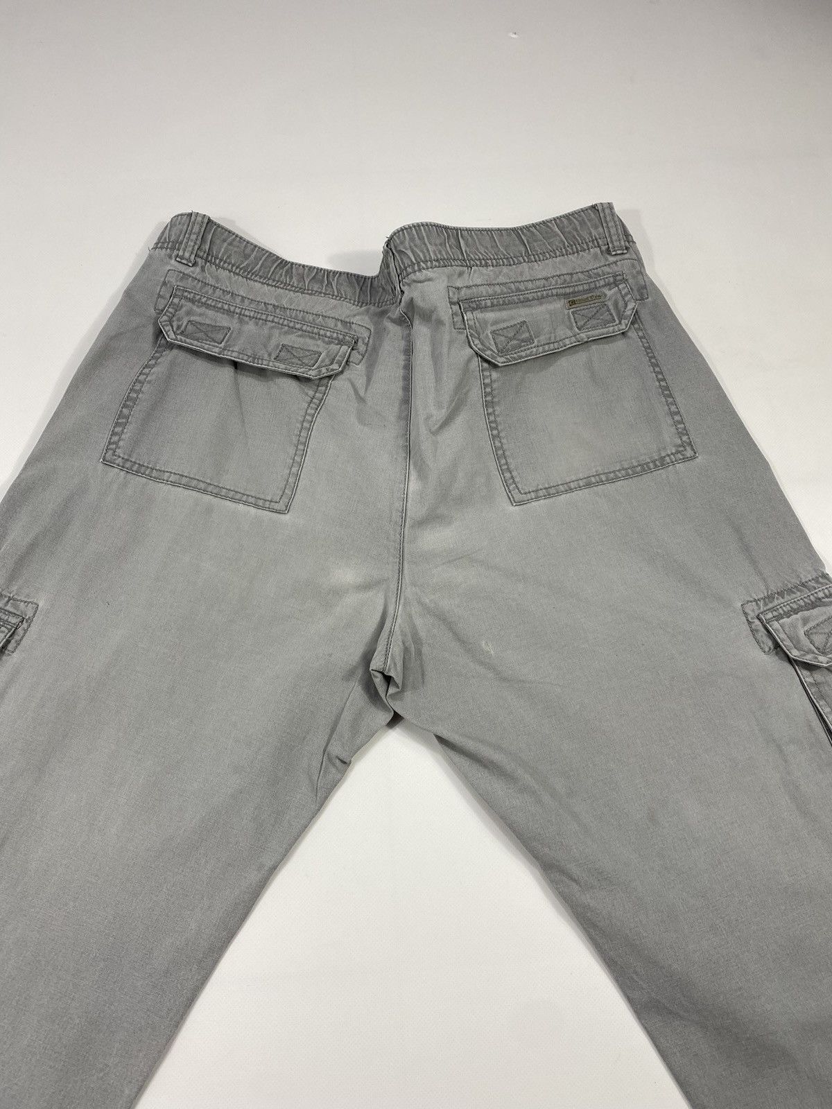 Vintage Vintage 90s Cargo Stonewashed Grey Work Low Rise Pants Size US 38 / EU 54 - 14 Thumbnail